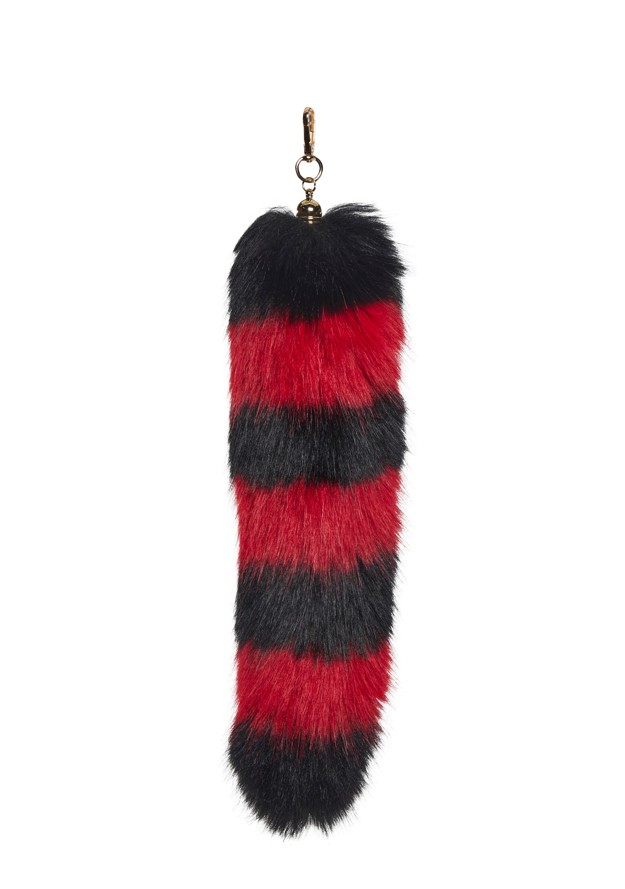 Foxtail Keychain - Red/Black - alternate