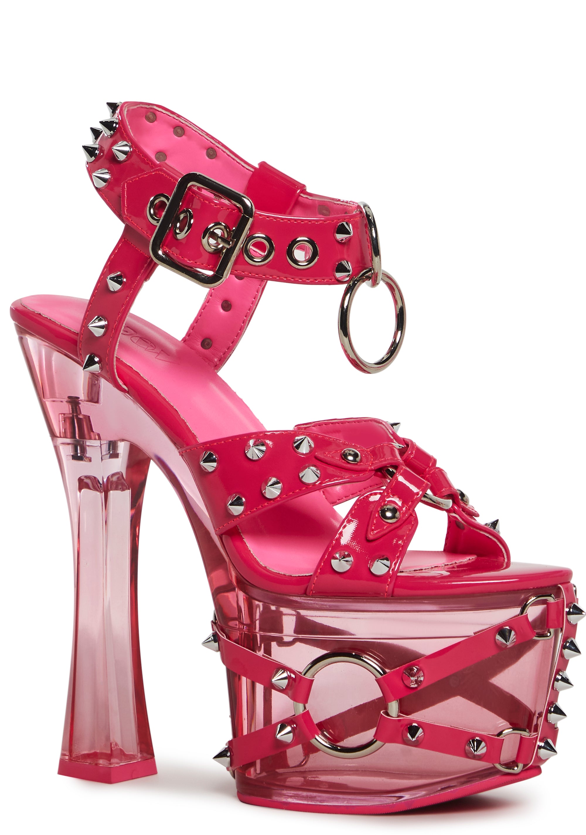 Twisted Darkness Platform Heels - Pink - alternate