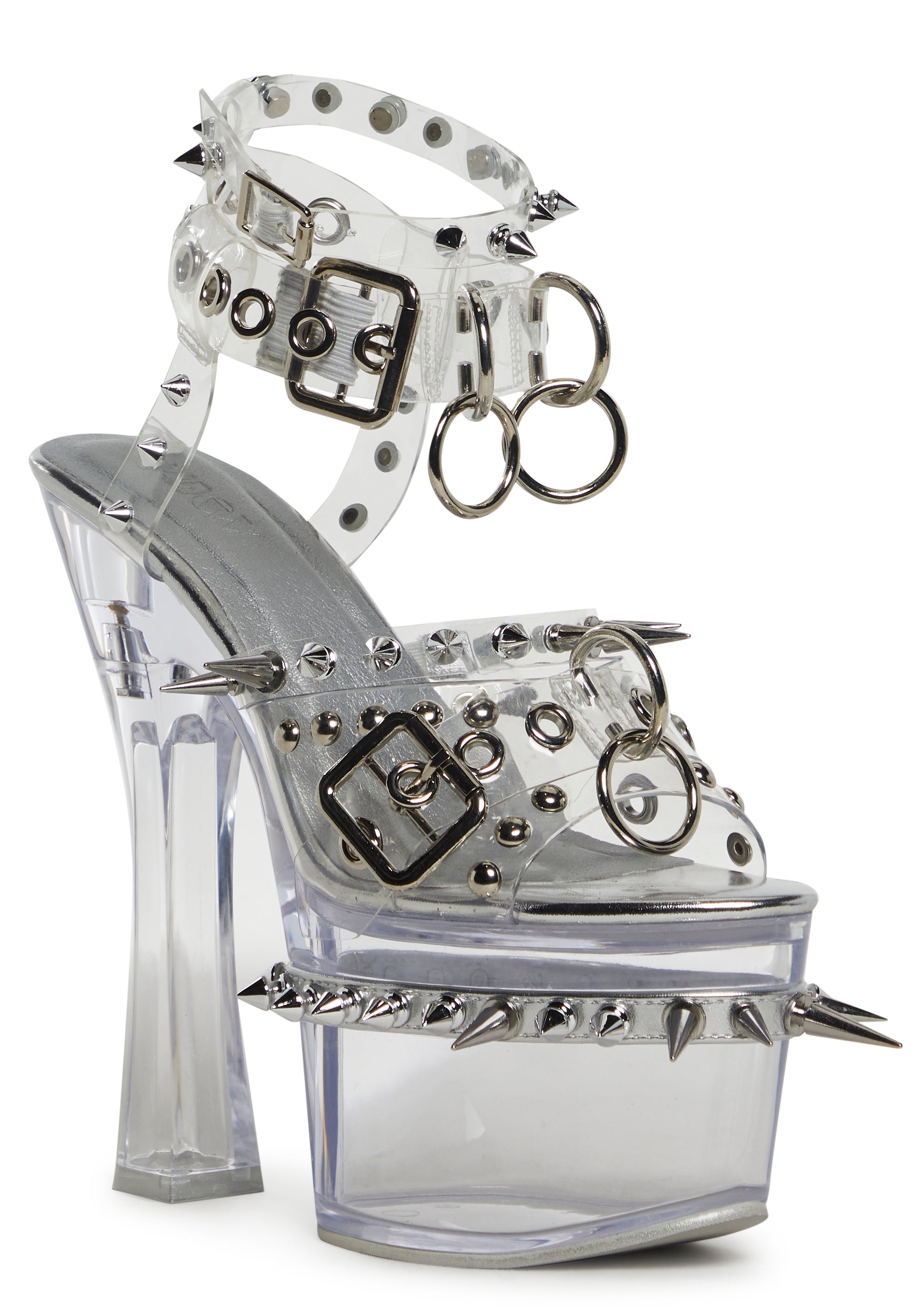 Romantic Misfit Platform Heels - Silver - alternate