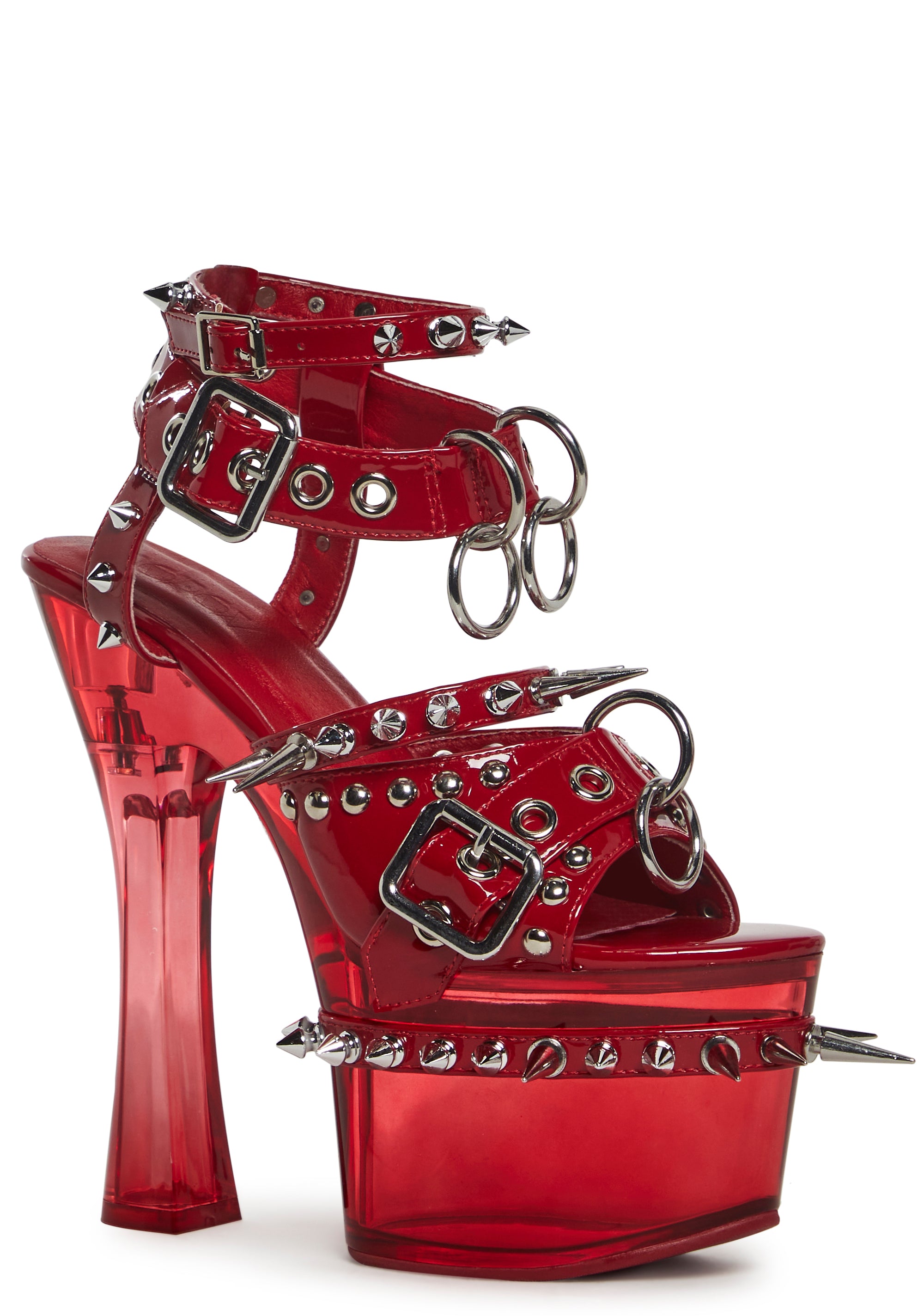 Romantic Misfit Platform Heels - Red - alternate