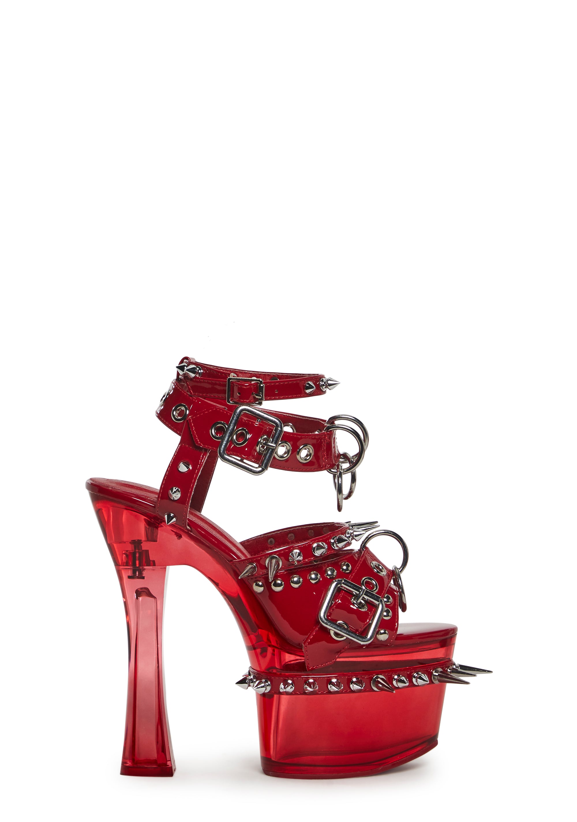 Romantic Misfit Platform Heels - Red