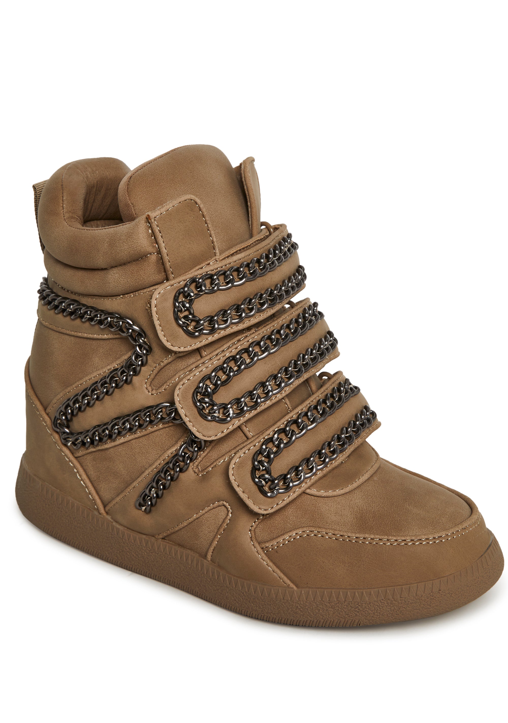 Ambient Wedge Sneakers With Chain - alternate
