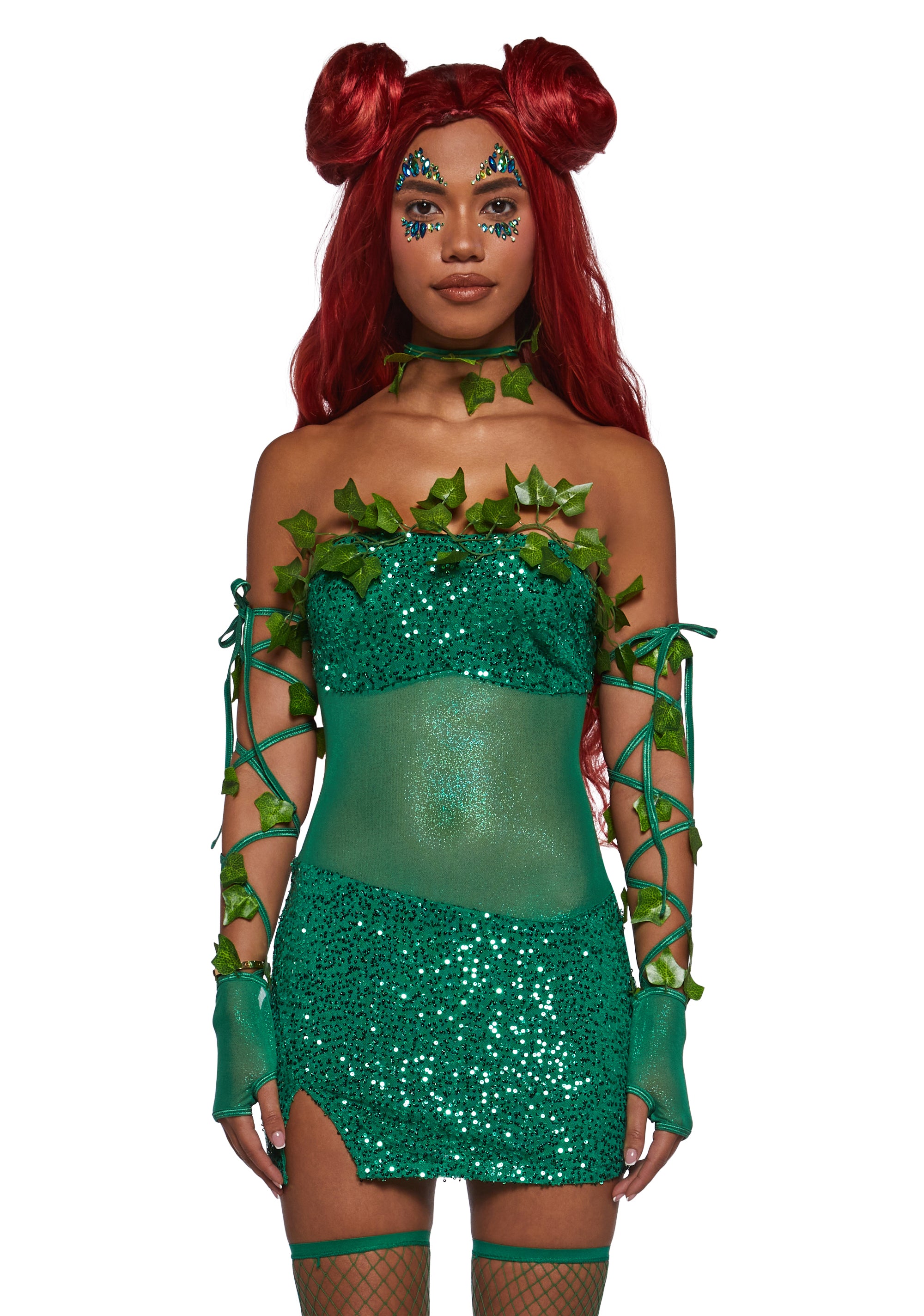 Toxic Vines Villain Premium Costume Set Dolls Kill Toxic Vines Villain Premium Costume Set Dolls Kill