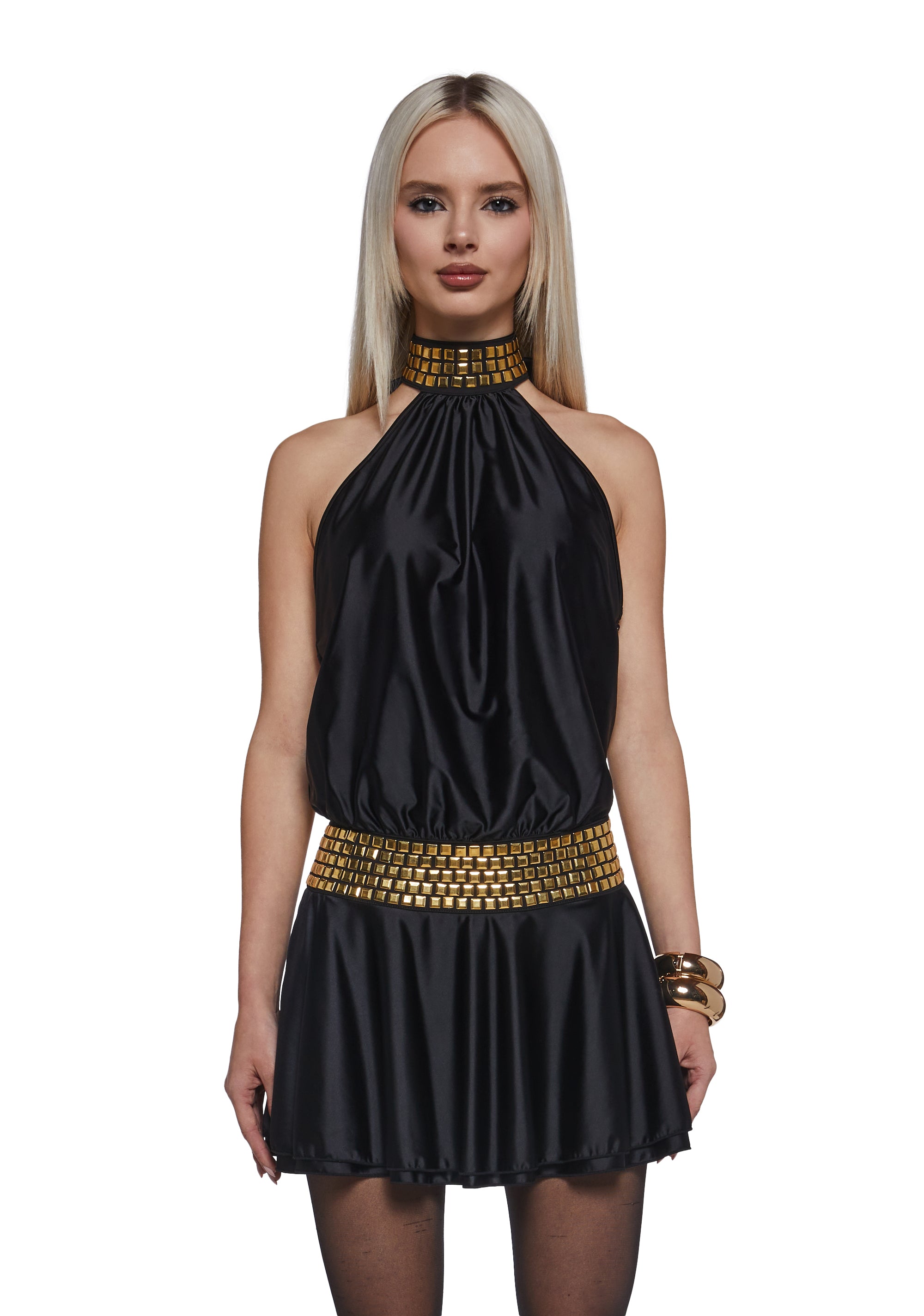 Celestial Moves Studded Dress Black / XX-SMALL Celestial Moves Studded Dress Black / XX-SMALL