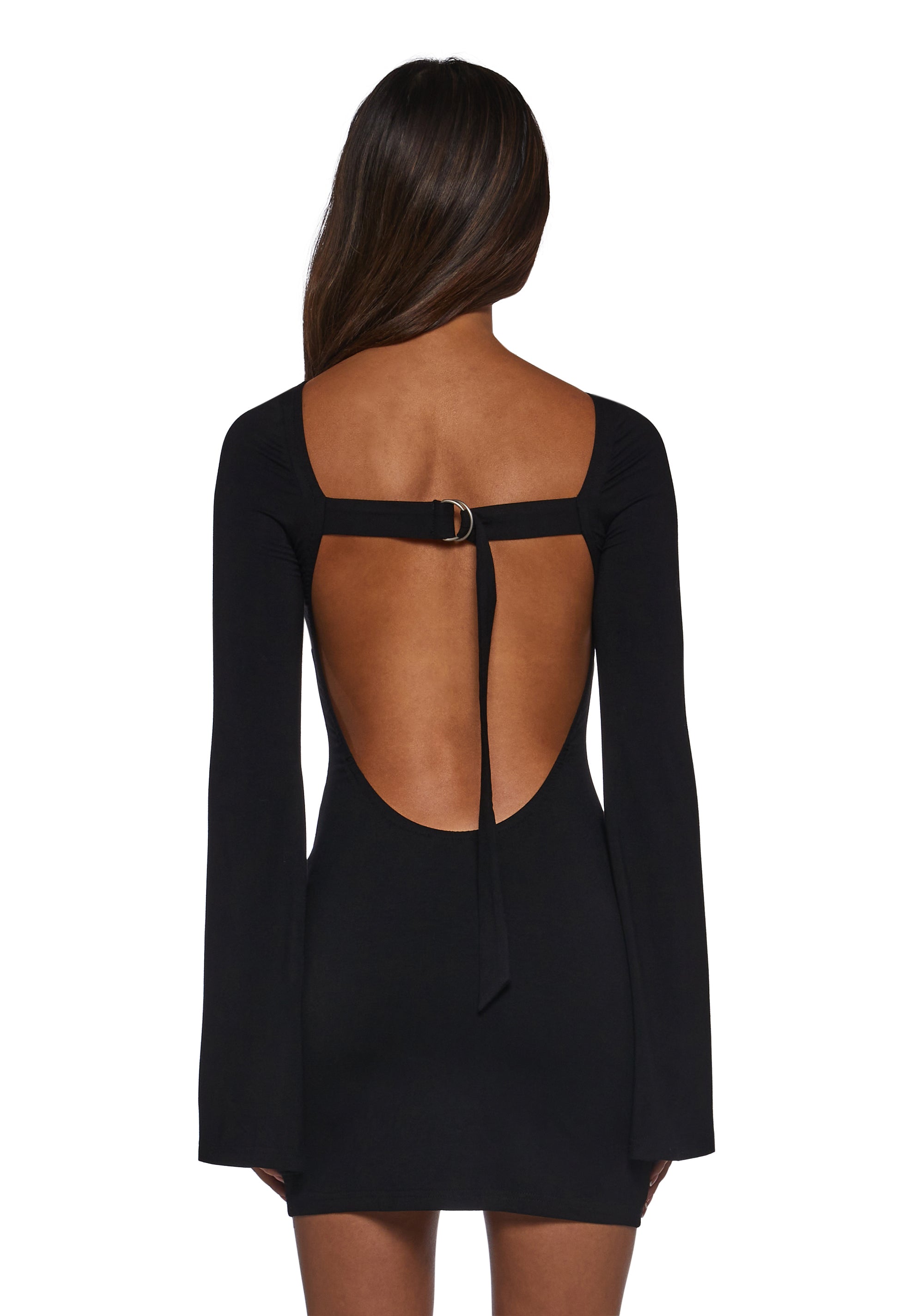 Mini Dress With Back Belt Tie Closure Generation Kiss