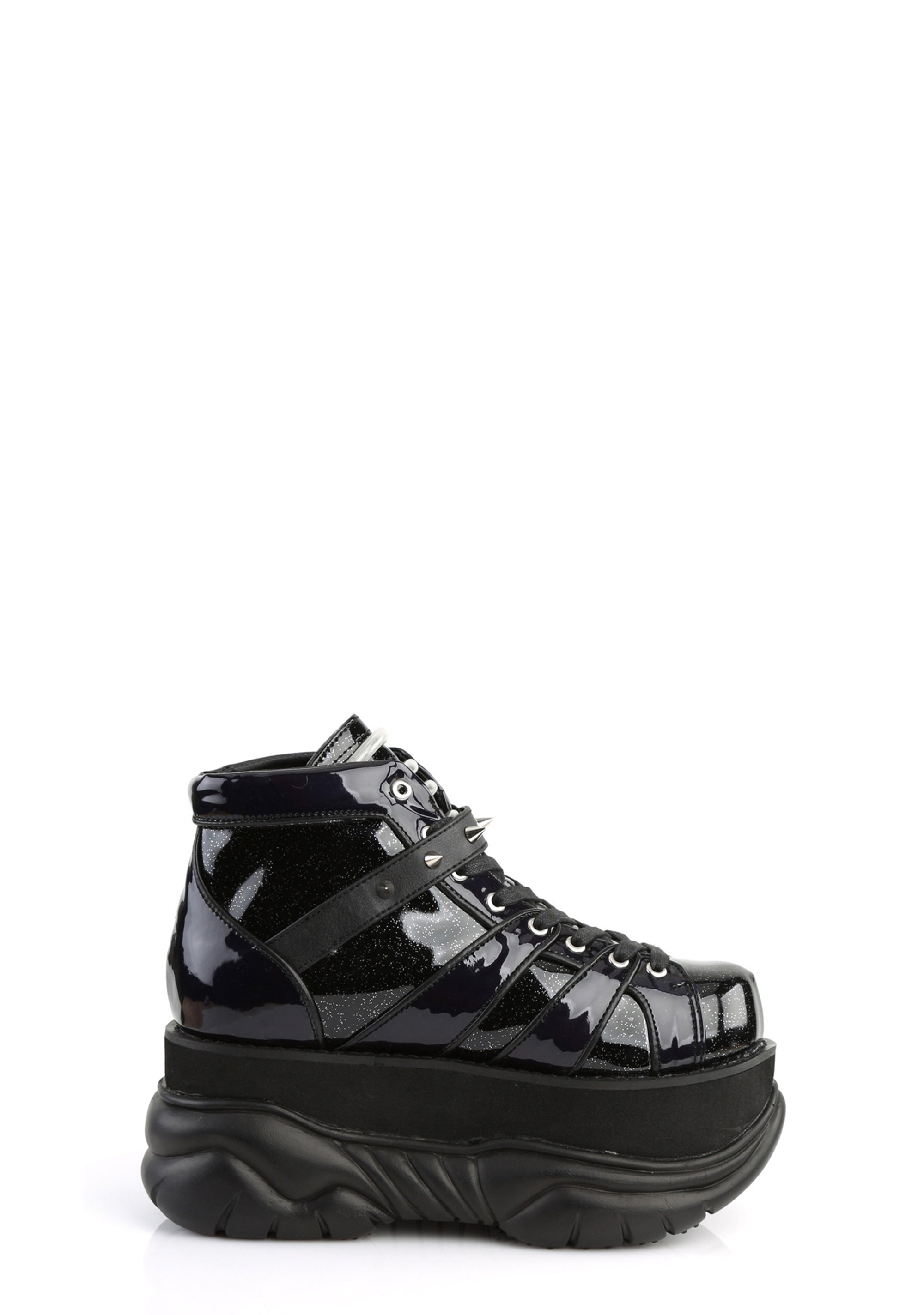 Demonia NEPTUNE-100 Glitter Platform Sneakers – Dolls Kill