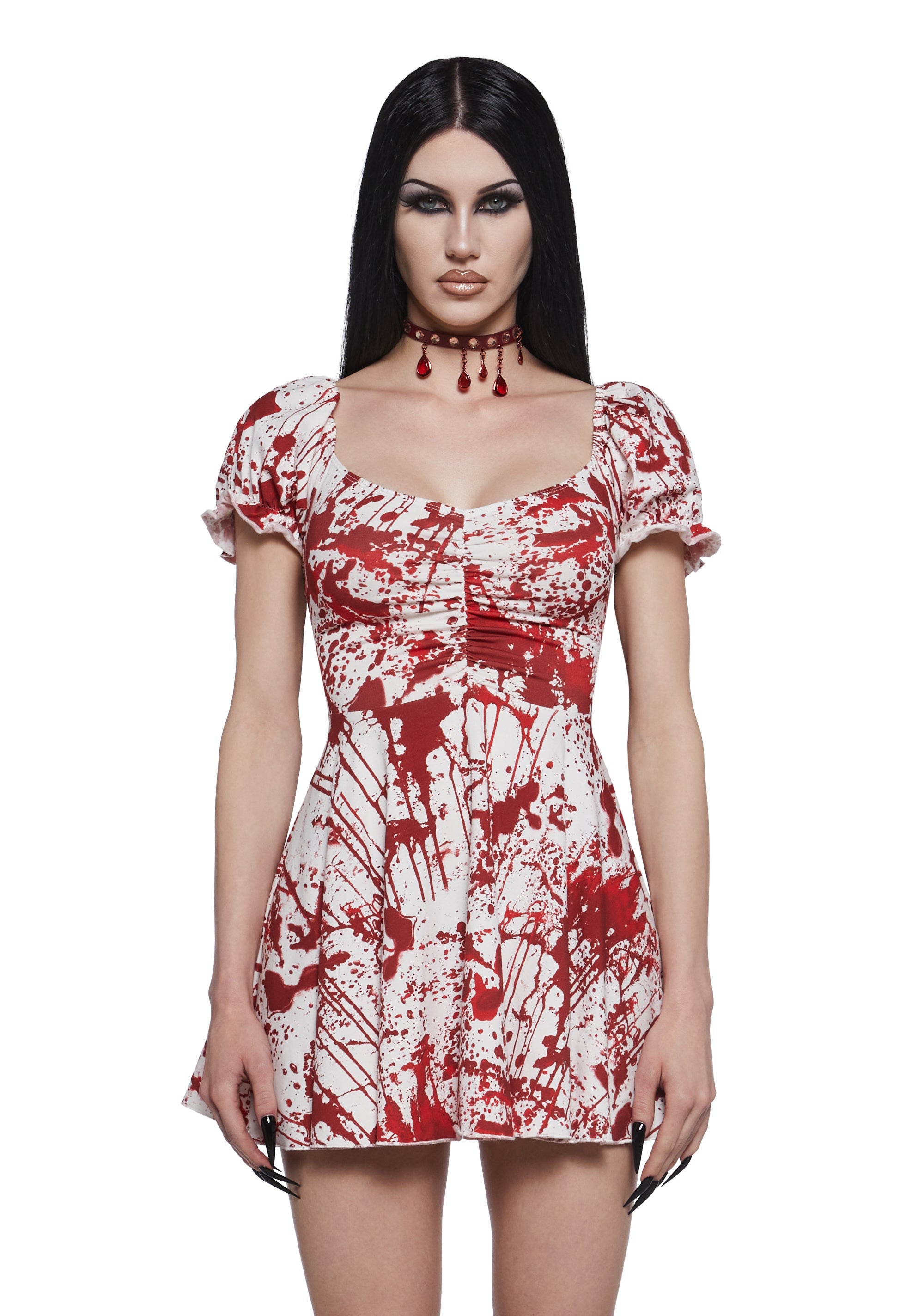 Scream Queen Mini Dress - White / Medium Scream Queen Mini Dress - White / Medium