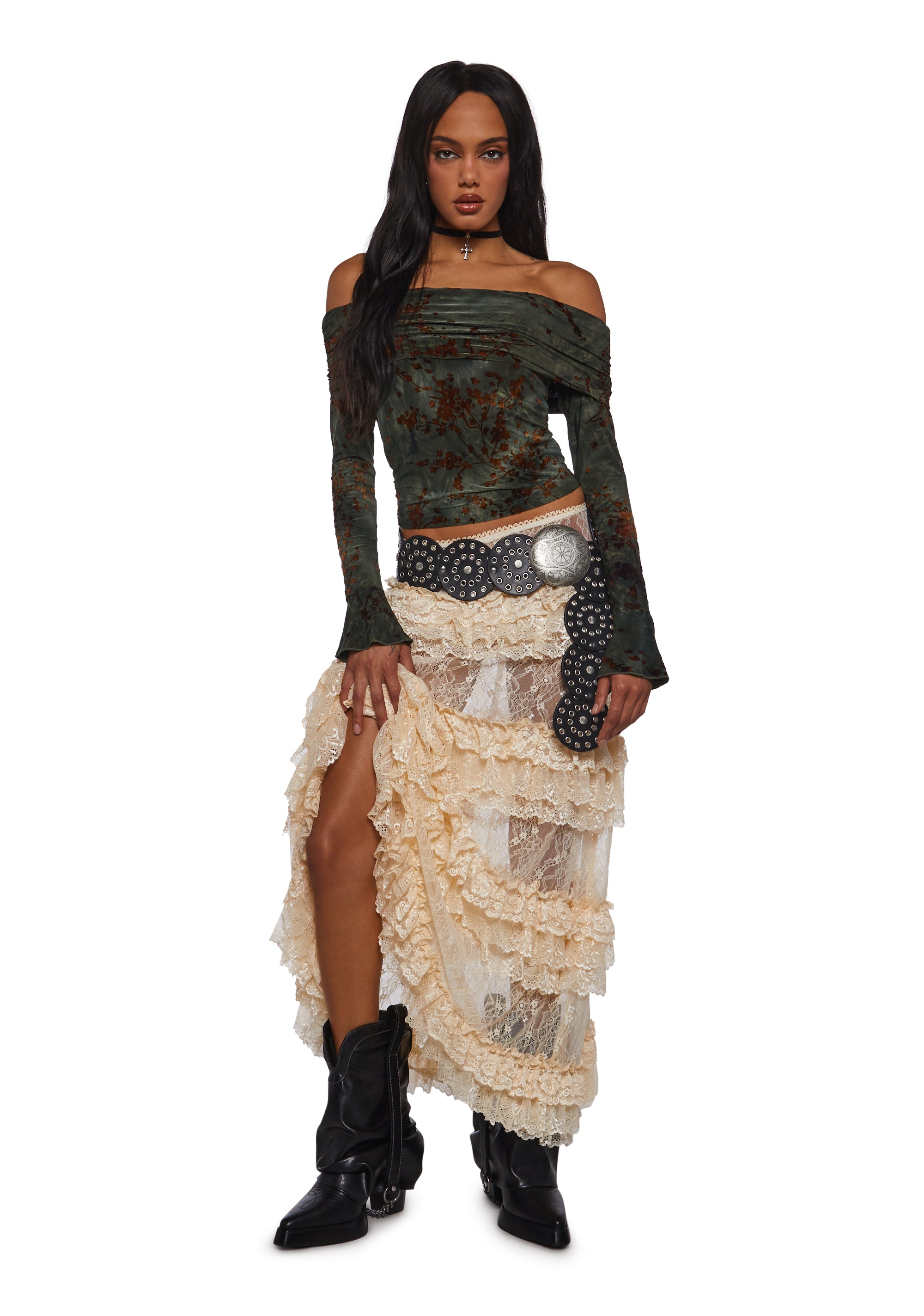 Unrivaled Charm Off The Shoulder Top - alternate