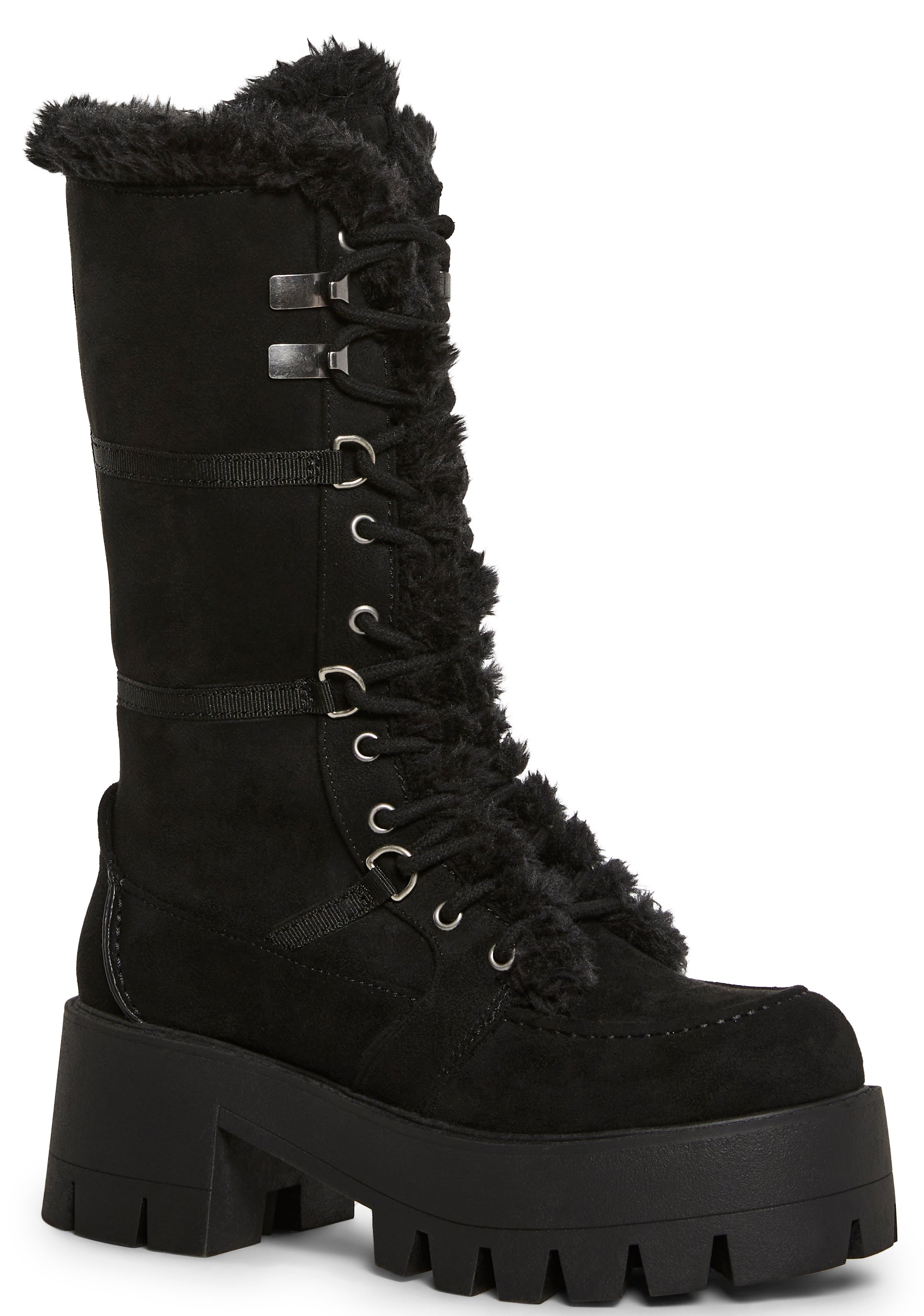 Grunge Trek Hiking Boots - Black - alternate