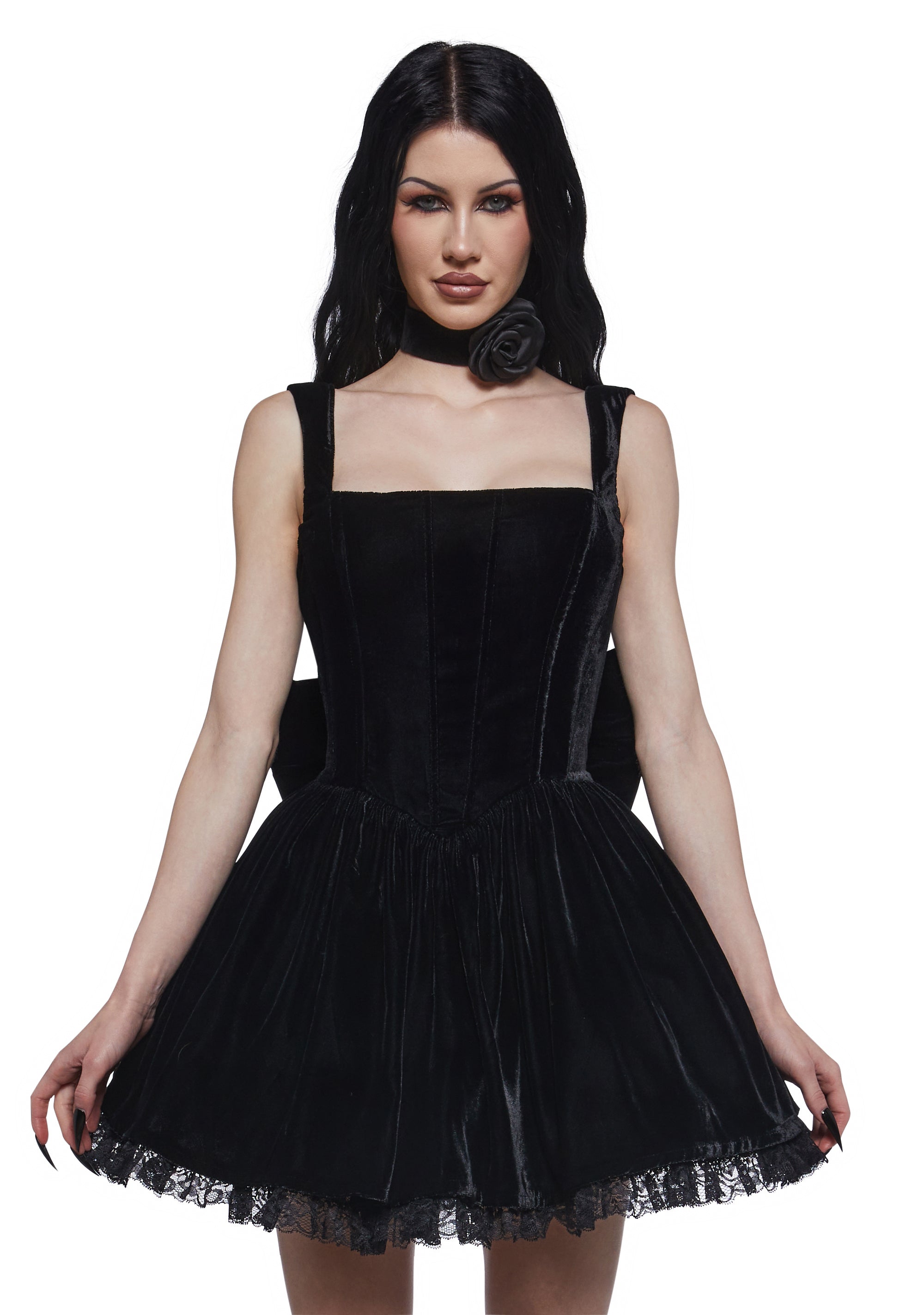 Womens Velvet Corset Mini Dress Sugar Thrillz - Black Dolls Kill Womens Velvet Corset Mini Dress Sugar Thrillz - Black Dolls Kill