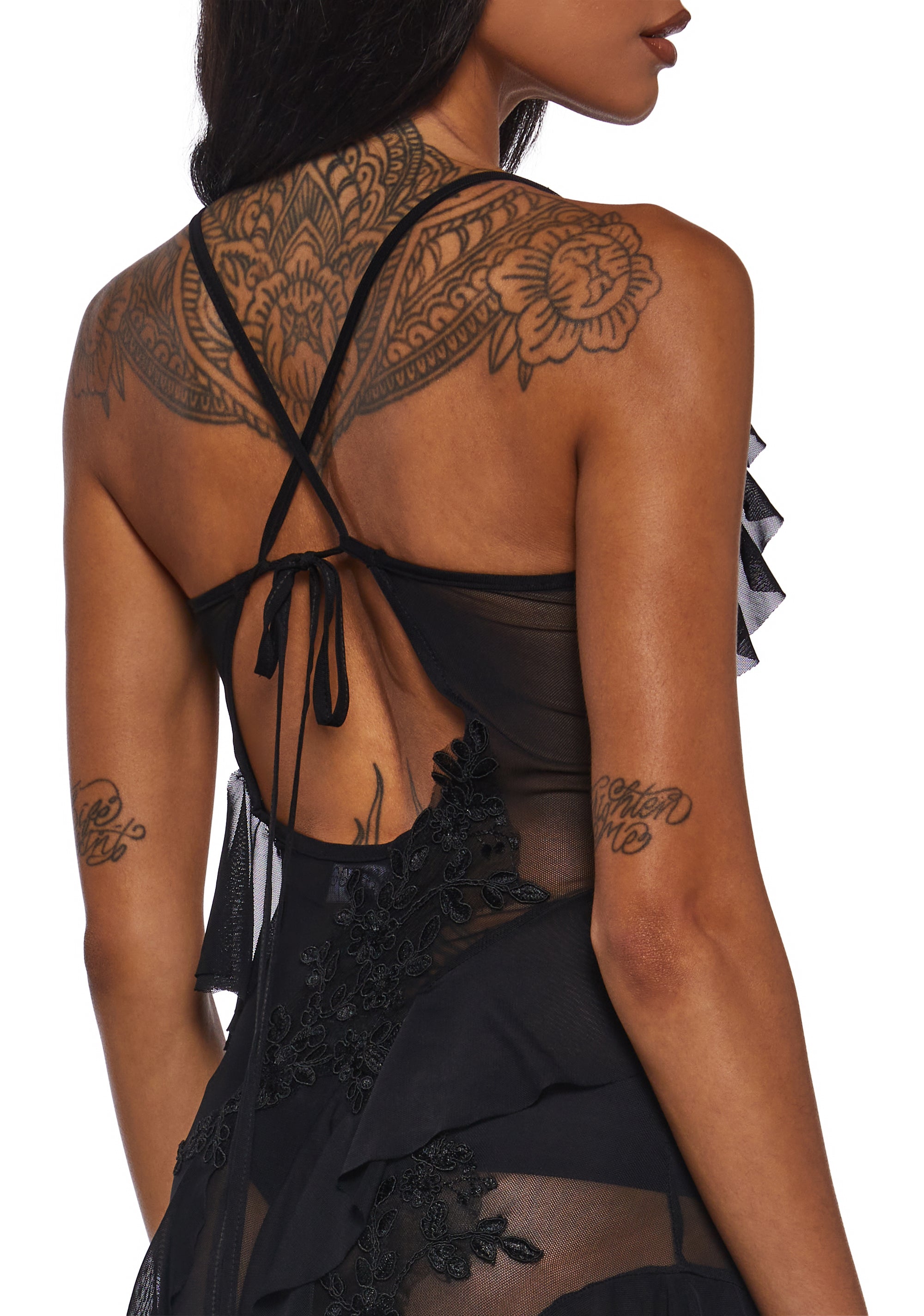 Rebel Mon Amour Maxi Dress - Black - alternate