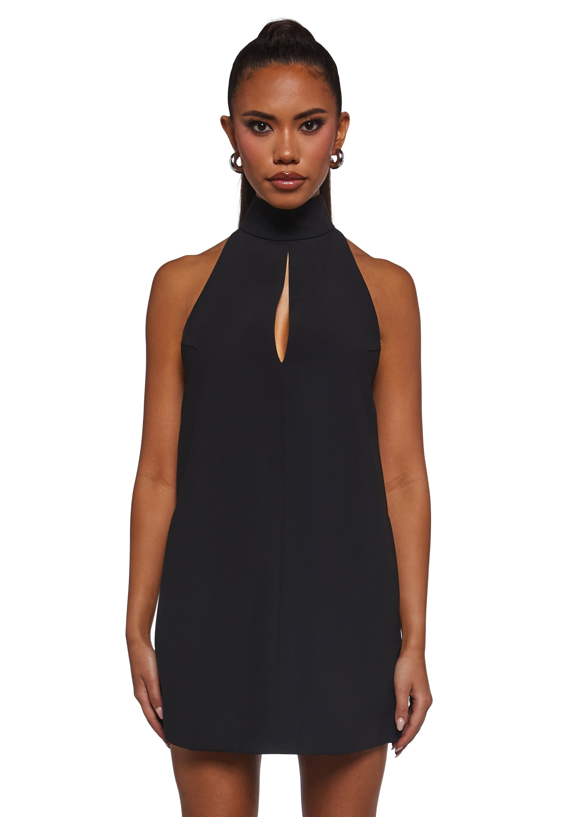 Date Vibes Halter Dress Black / MEDIUM Date Vibes Halter Dress Black / MEDIUM