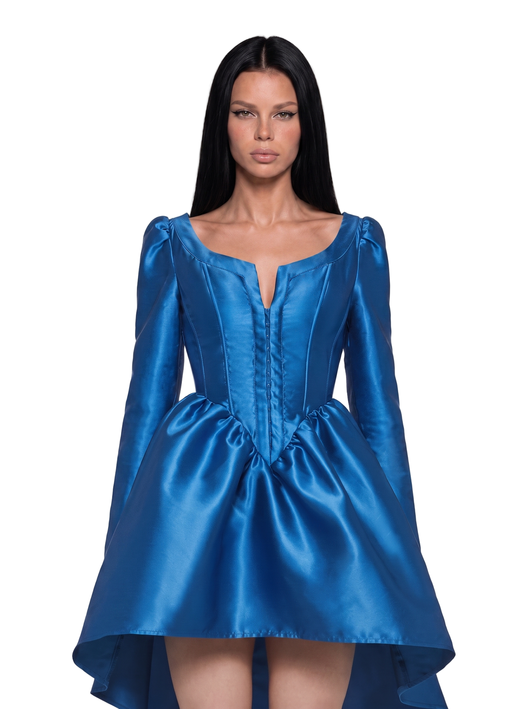 blue dress halloween Sleepy Hollow Ball Gown Costume Knit fabric composes the