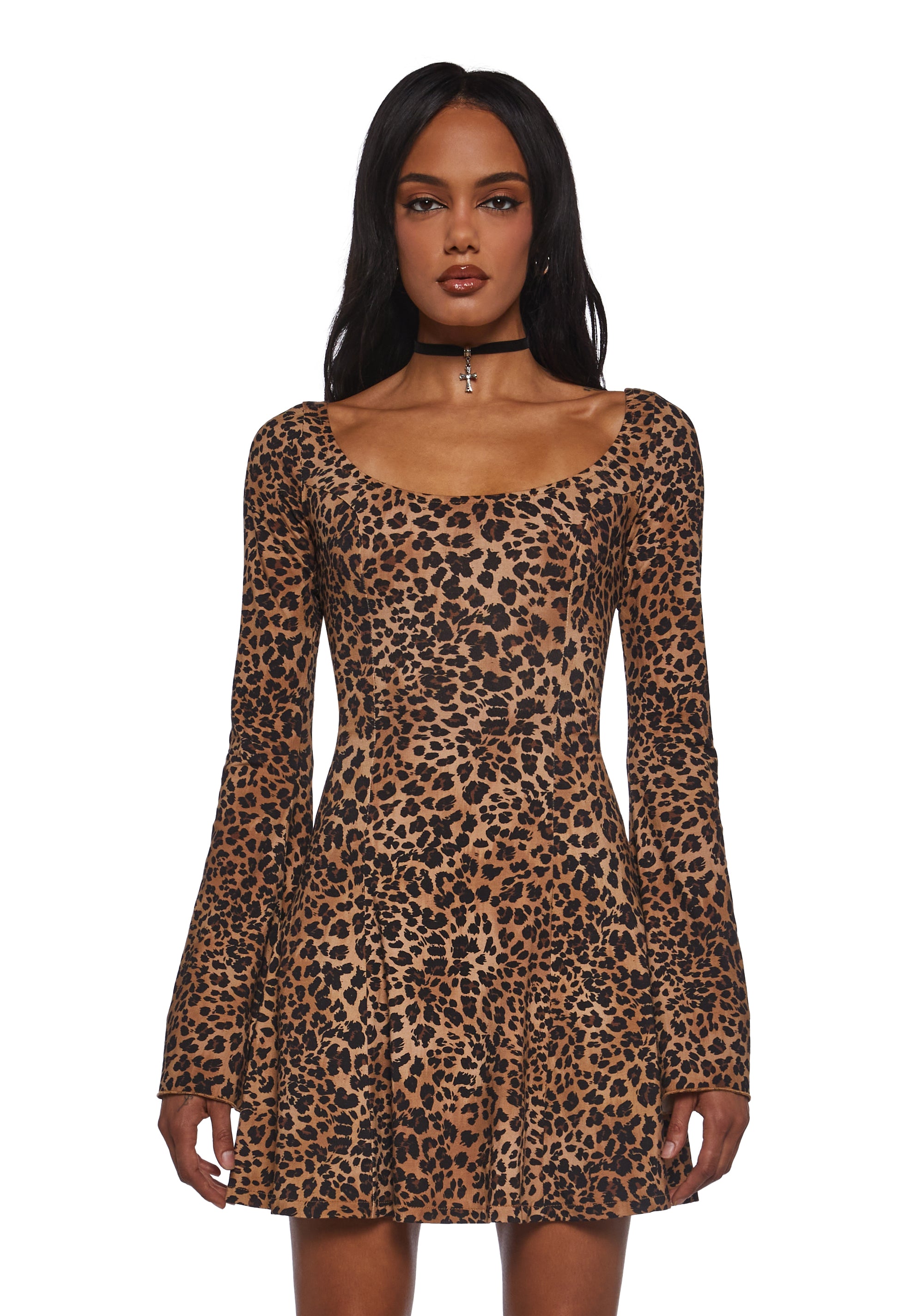 90s Chic Leopard Dress