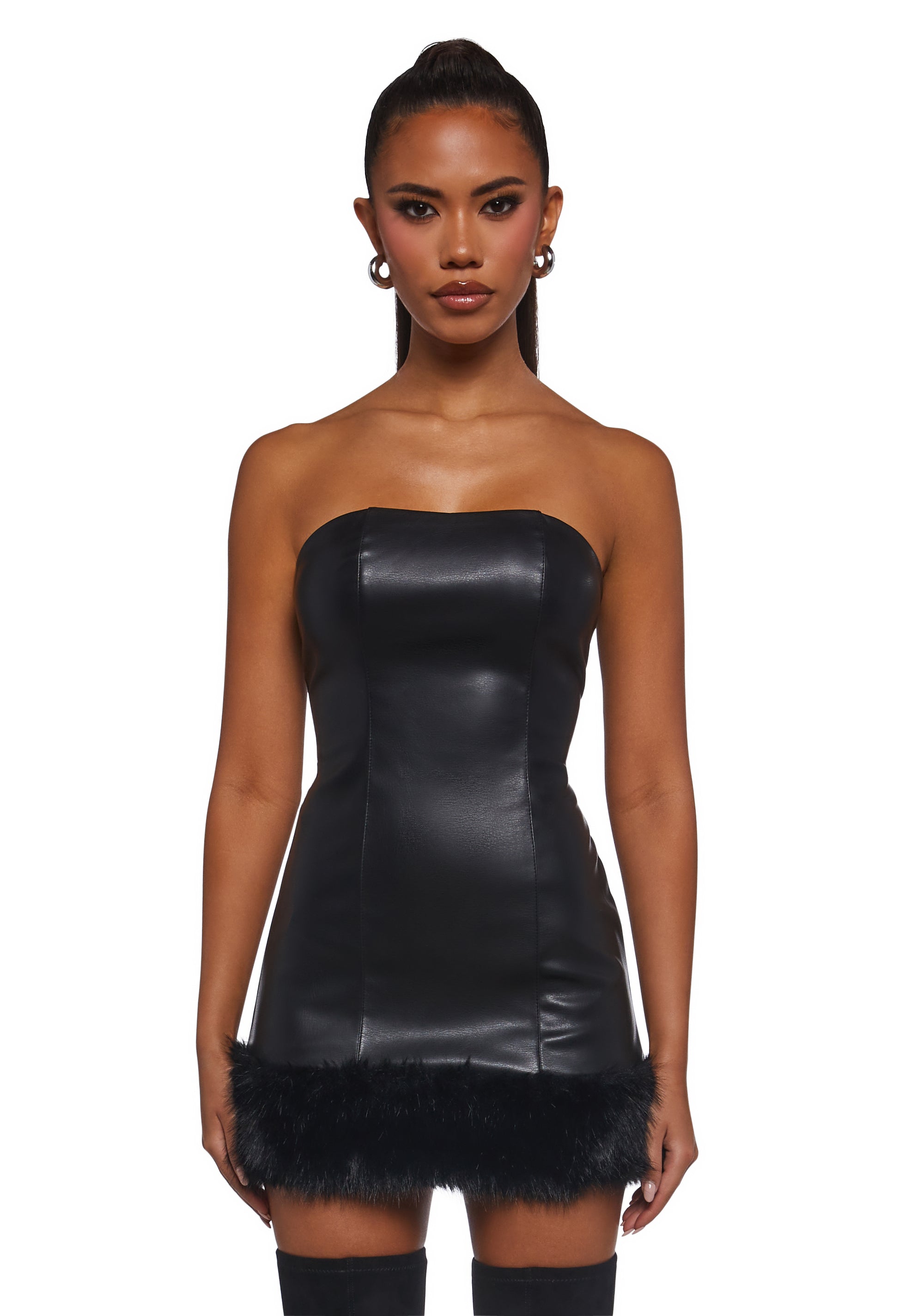 Icon Sensation Strapless Mini Dress Black / SMALL Icon Sensation Strapless Mini Dress Black / SMALL