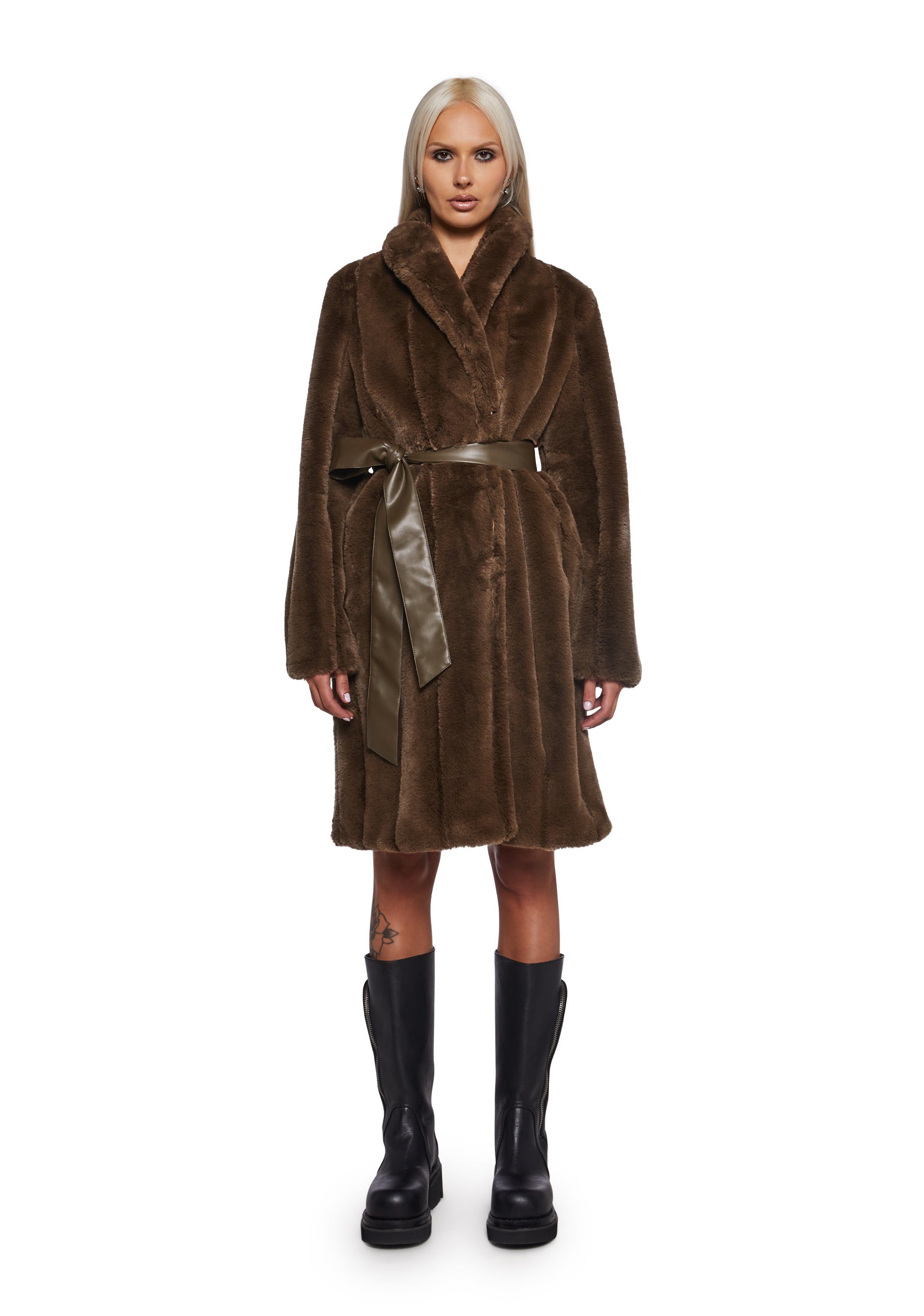 Signal Maxi Faux Fur Coat