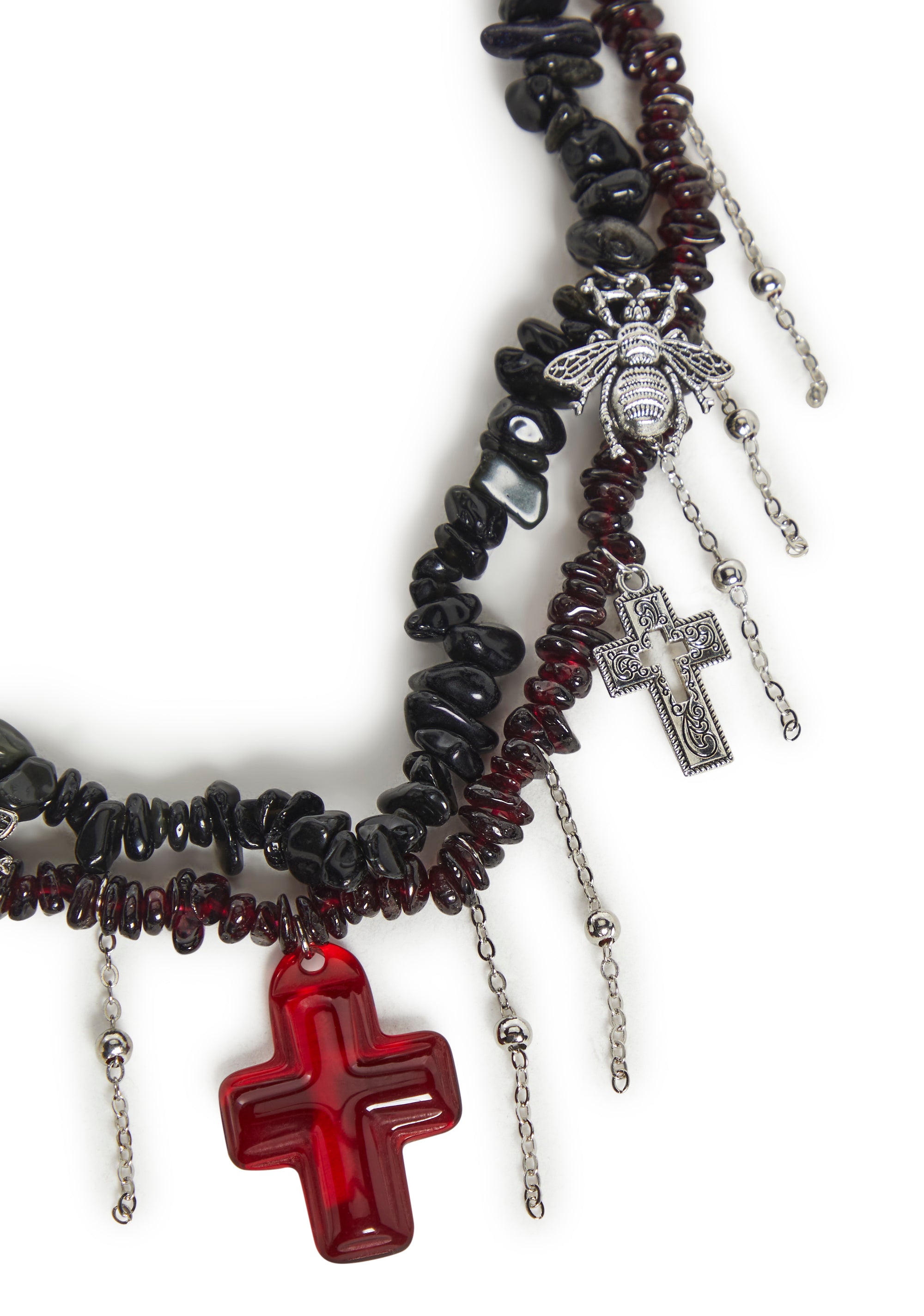 Charm Cross Choker - alternate