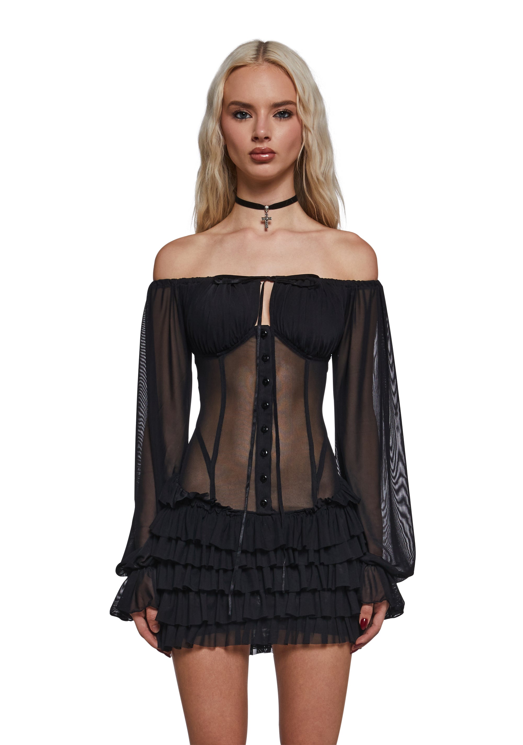Womens Festival Boho Billow Sleeves Bloomers Mini Dress - Black Dolls Kill Womens Festival Boho Billow Sleeves Bloomers Mini Dress - Black Dolls Kill