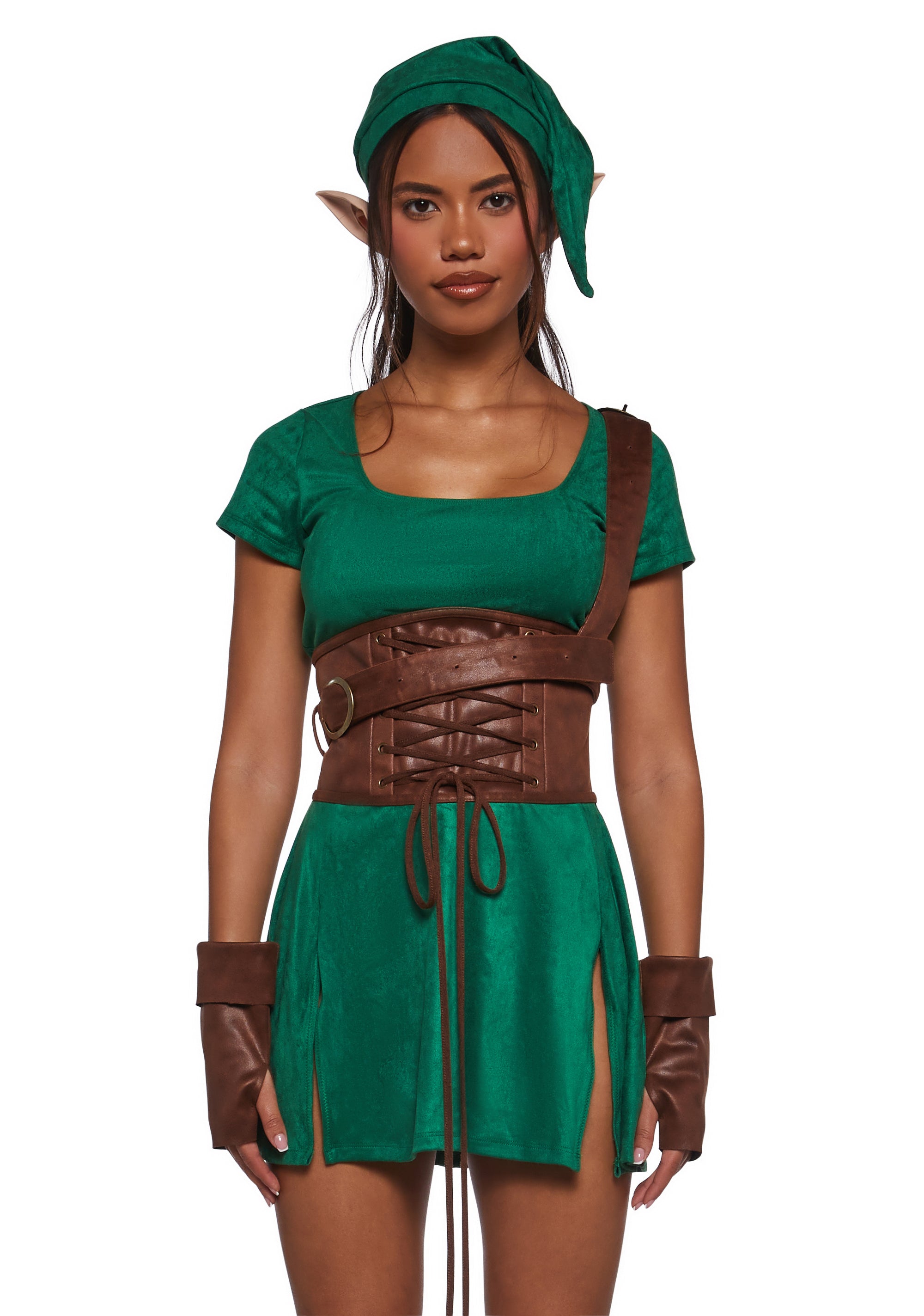 Elf Adventurer Costume - GREEN / 1X | Adult | GREEN Elf Adventurer Costume - GREEN / 1X | Adult | GREEN