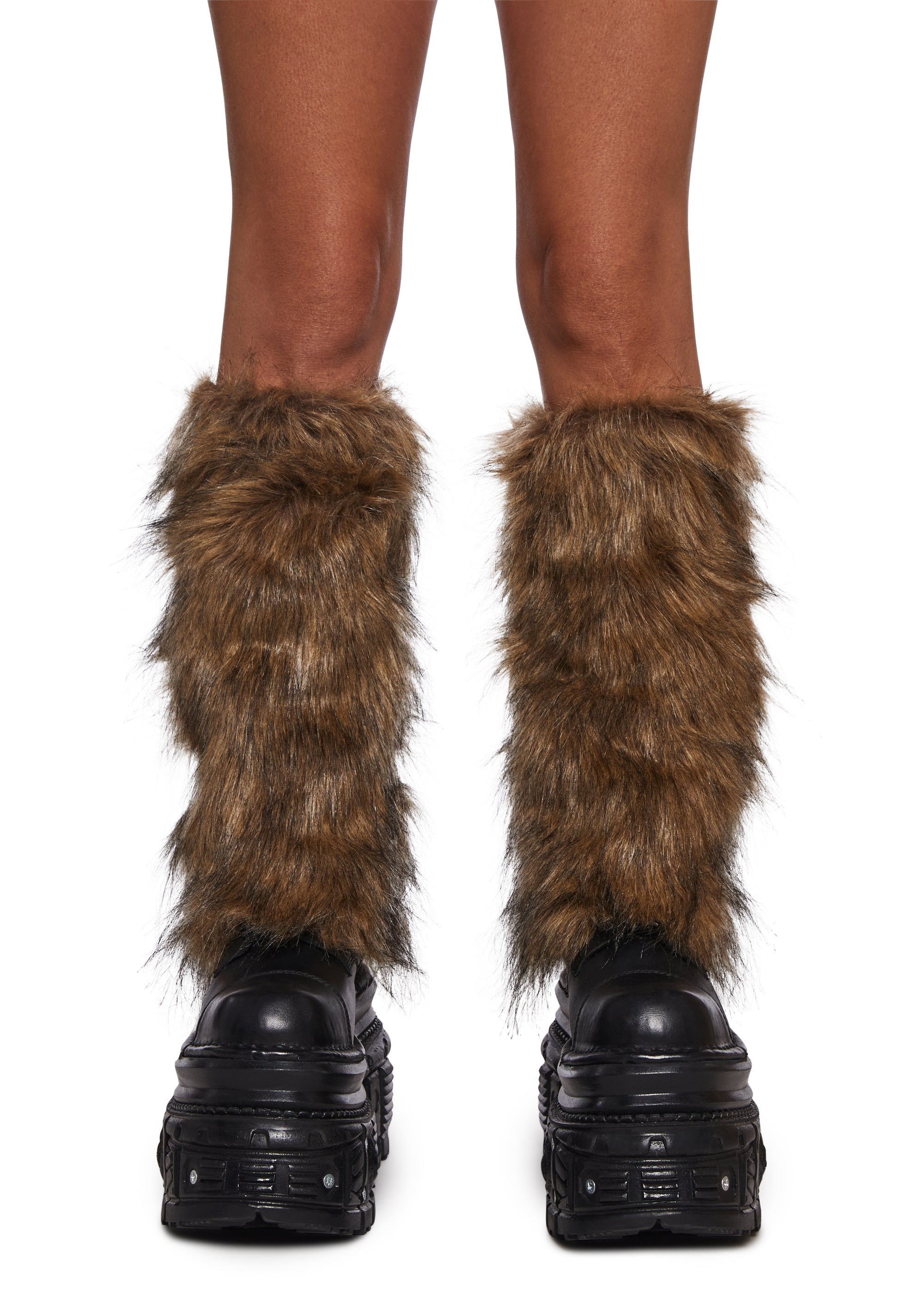 Hot Beatz Faux Fur Leg Warmers - alternate