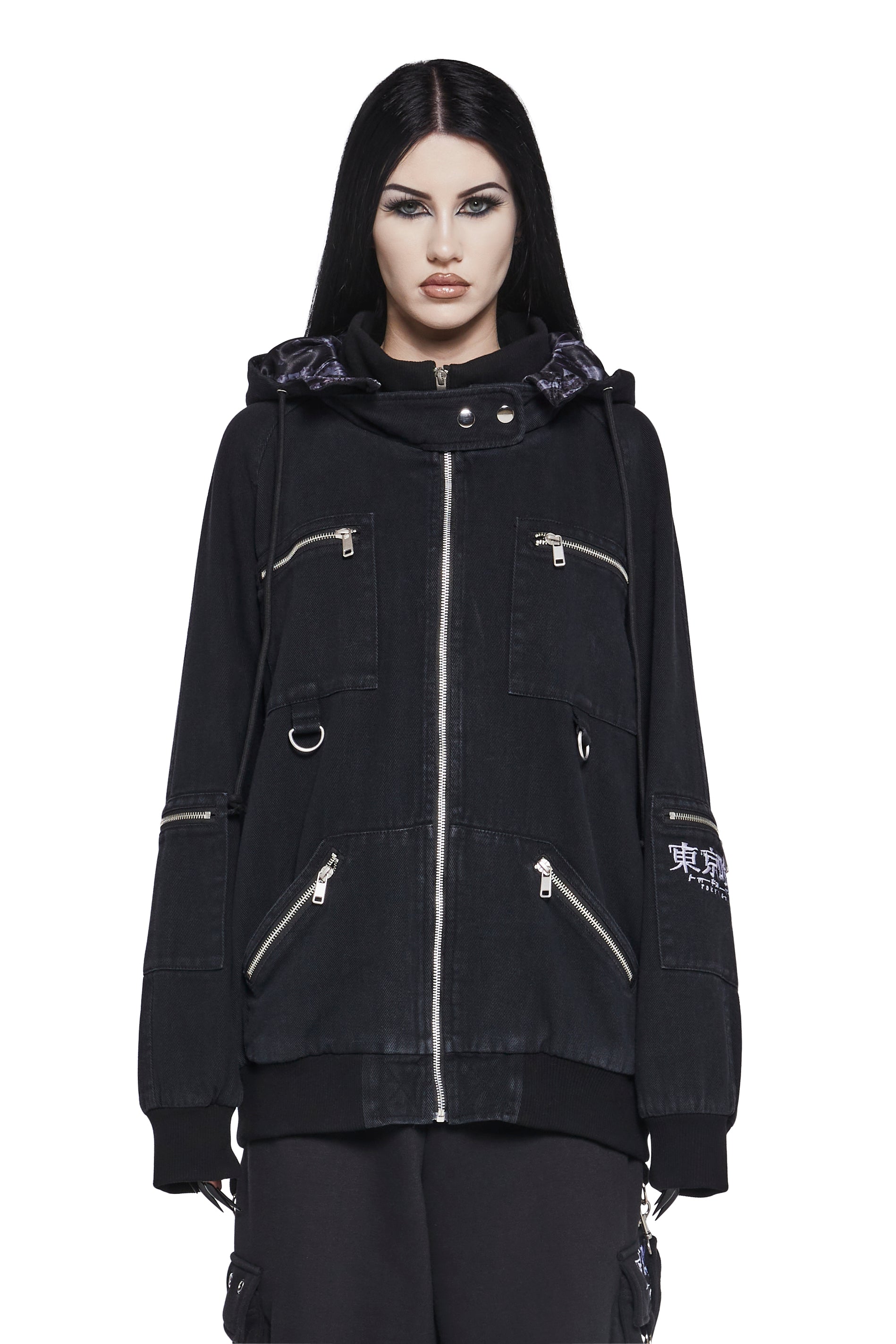 ★ayaさま専用★DOLLS KILL★JACKET Sugar Thrillz Sherpa Jacket With Bows - Black – Dolls Kill