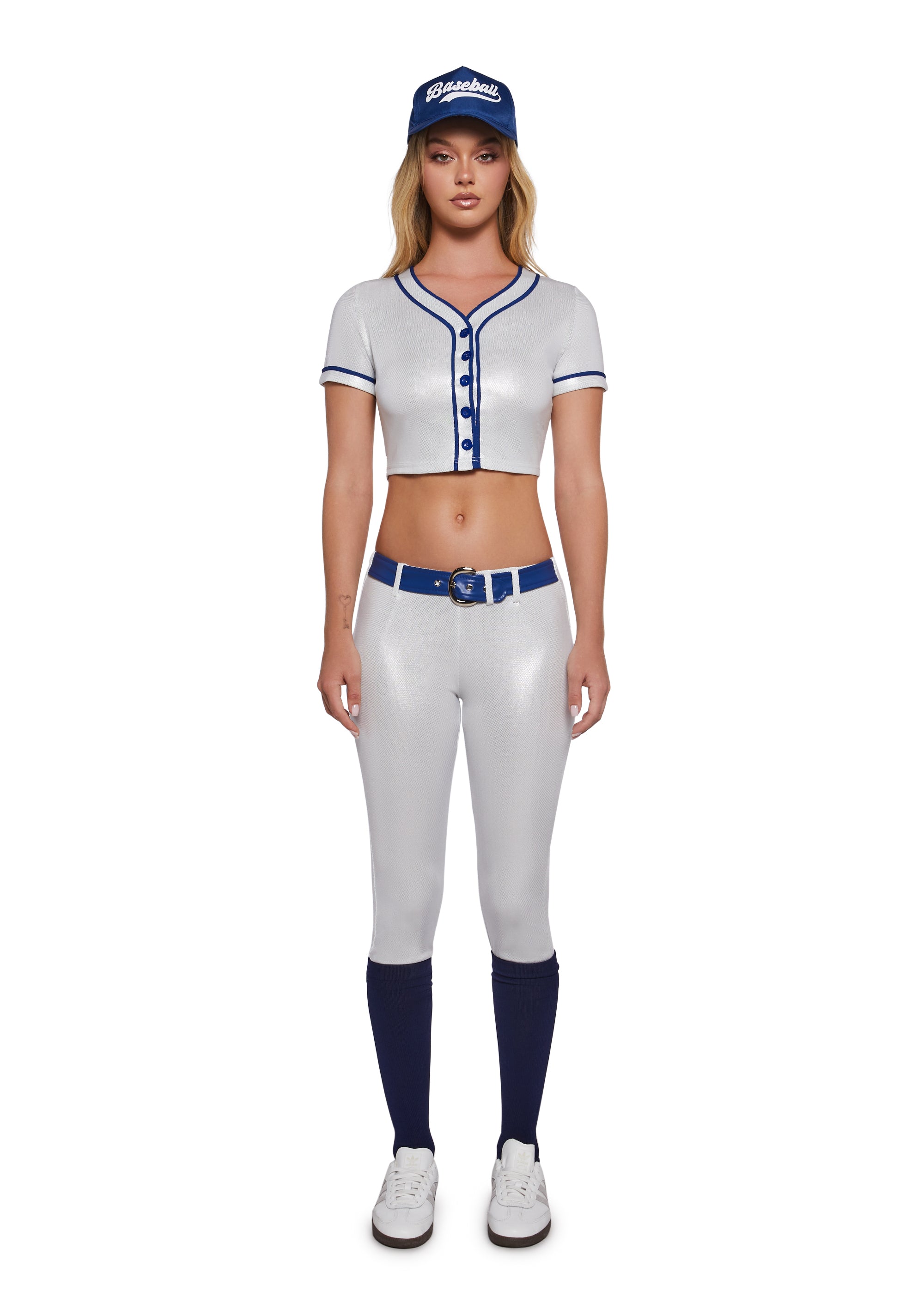 ladies baseball fancy dress Rockford Peaches AAGPBL Baseball Dress | Halloween Costume Cosplay for Women | Baseball Costume Dress | Rockford Dress and Hat and Belt