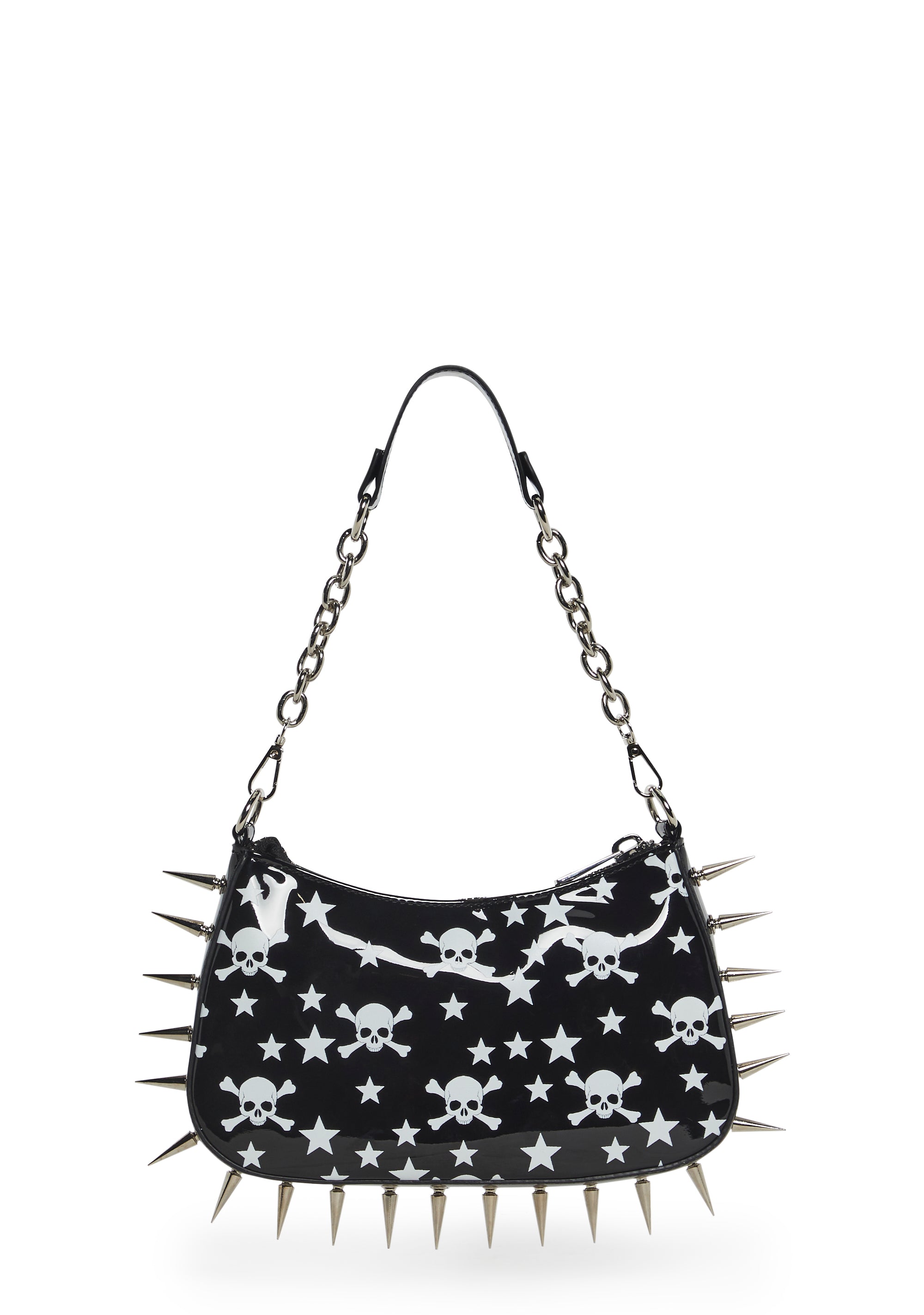Punk Memories Spiked Shoulder Bag