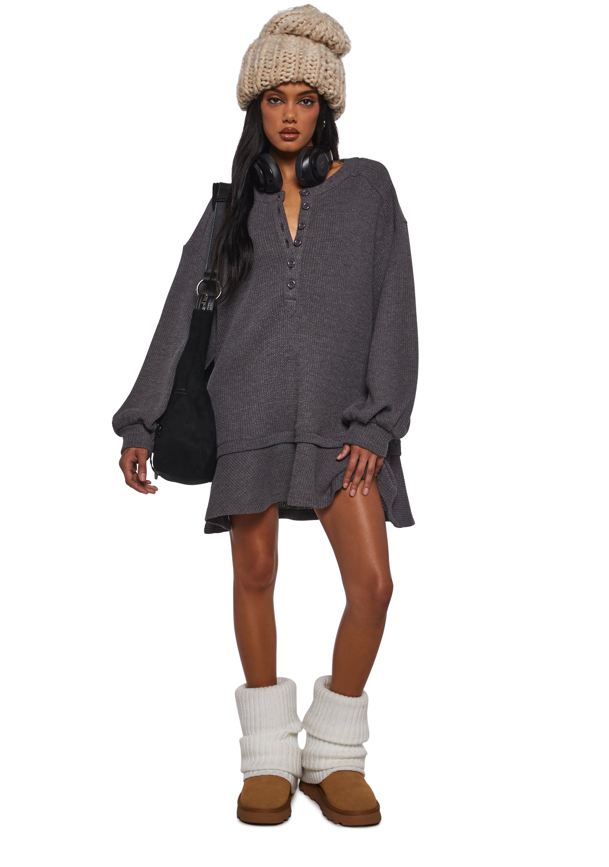 First Glances Trapeze Dress - Gray - alternate