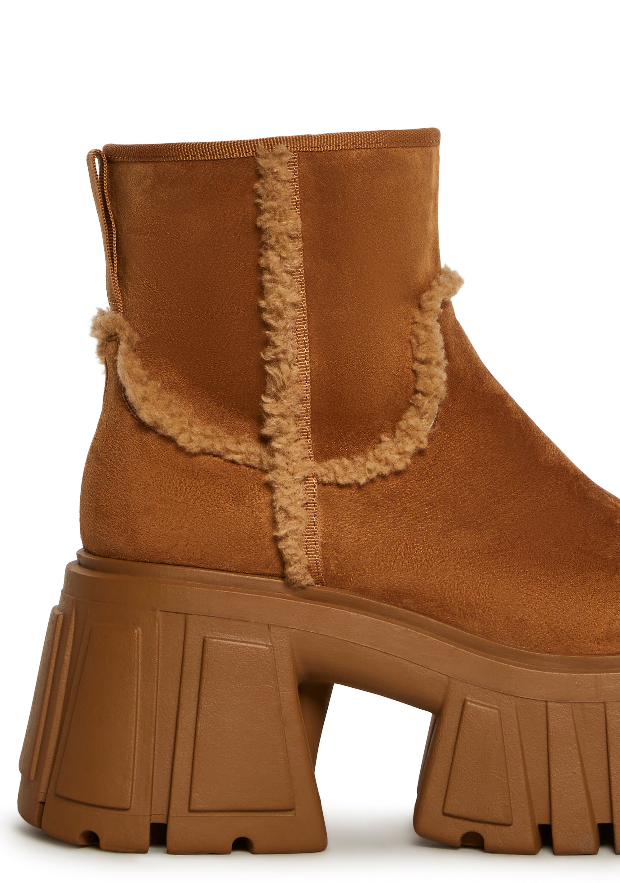 Utopia Faux Fur Chelsea Boots - alternate