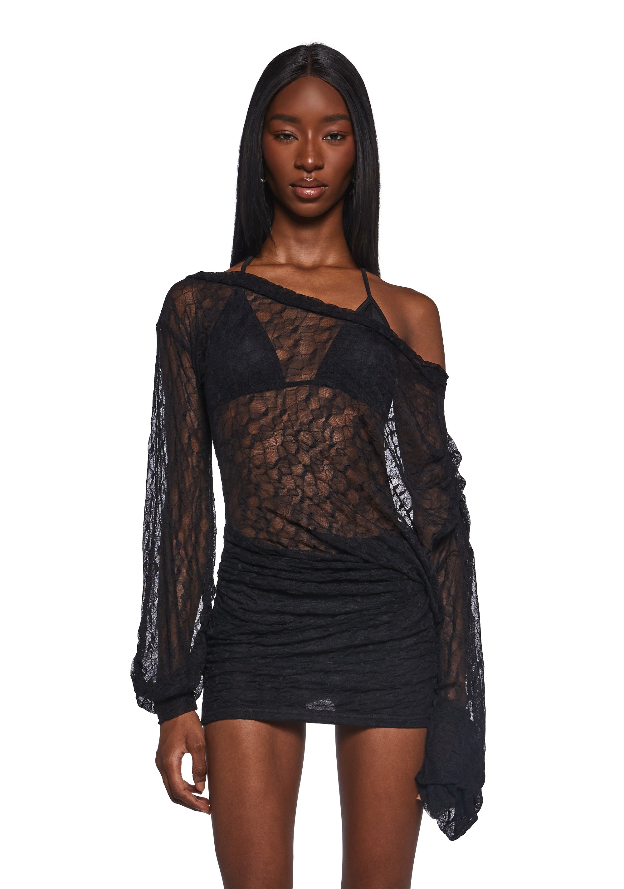 sheer mesh mini dress Womens Sheer Mesh Mini Dress
