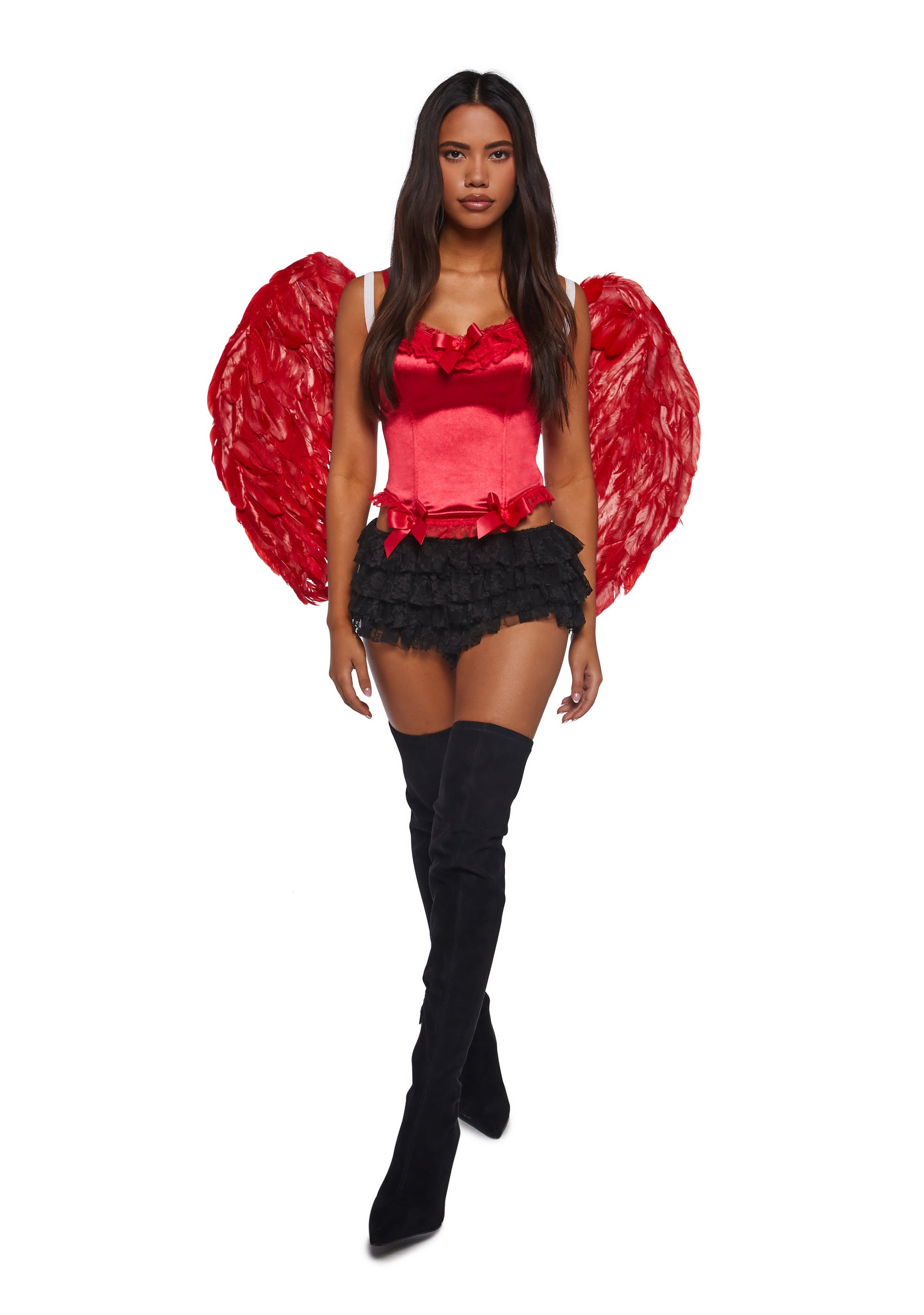 Romantic Age Corset Top - Red - alternate