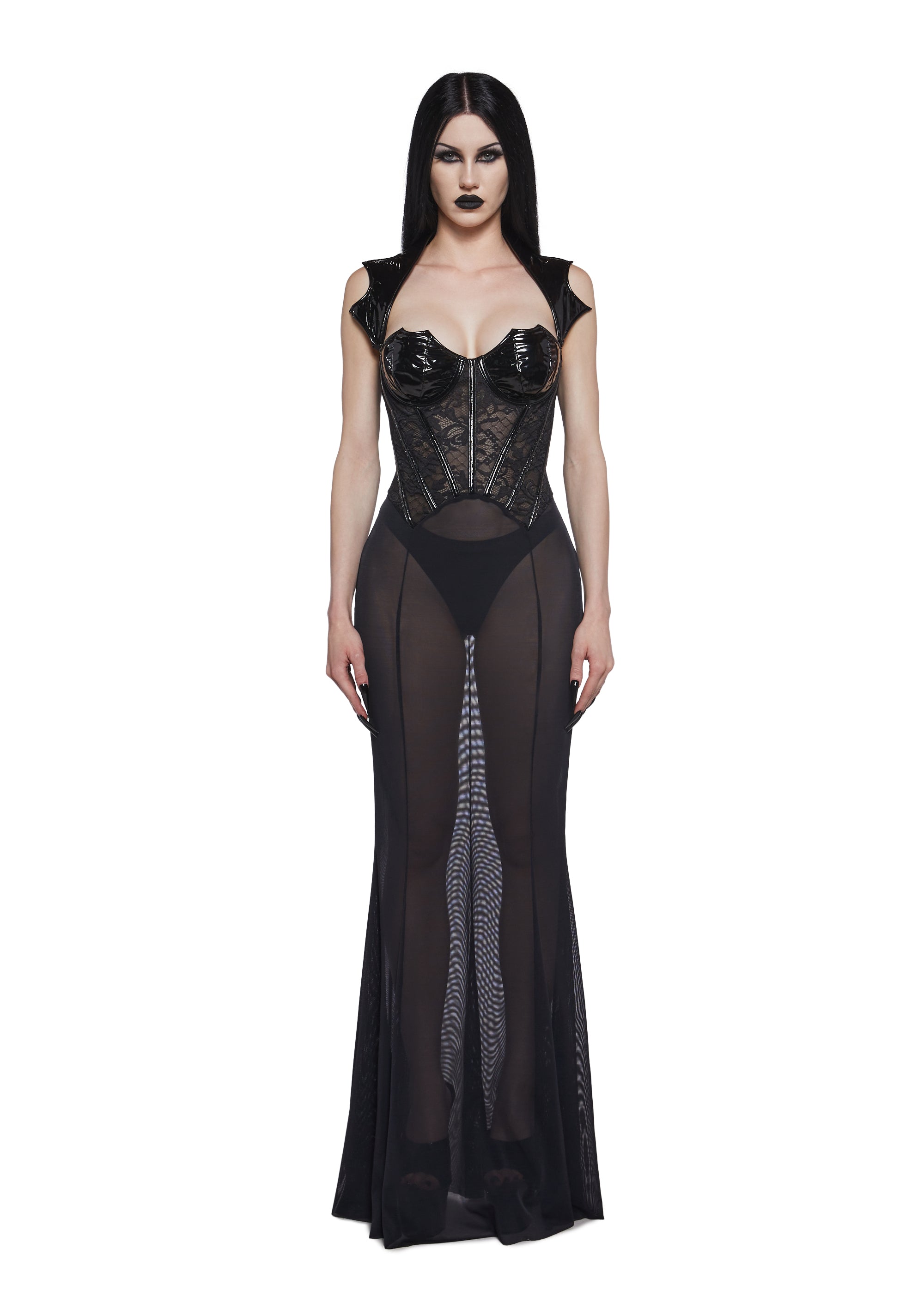 Vampire Chronicles Midi Dress - Black / MEDIUM Vampire Chronicles Midi Dress - Black / MEDIUM