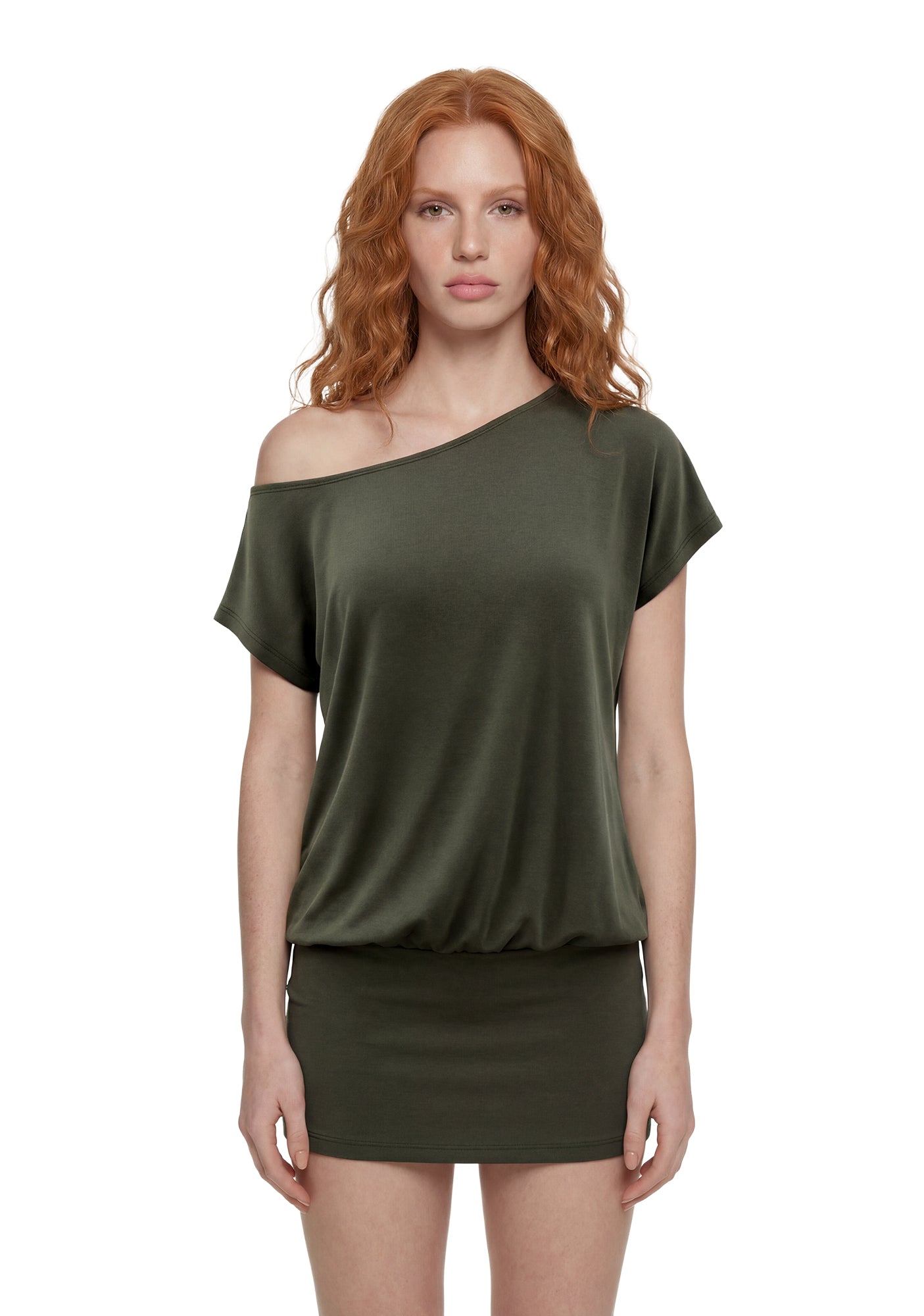 Slouchy Y2K Sleeze Mini Dress
