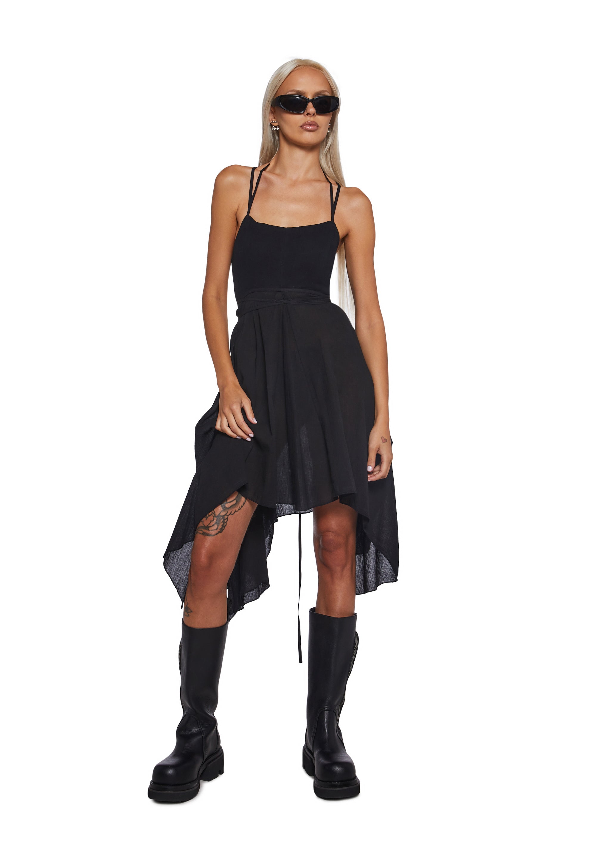 Signal Open Side Handkerchief Dress - alternate