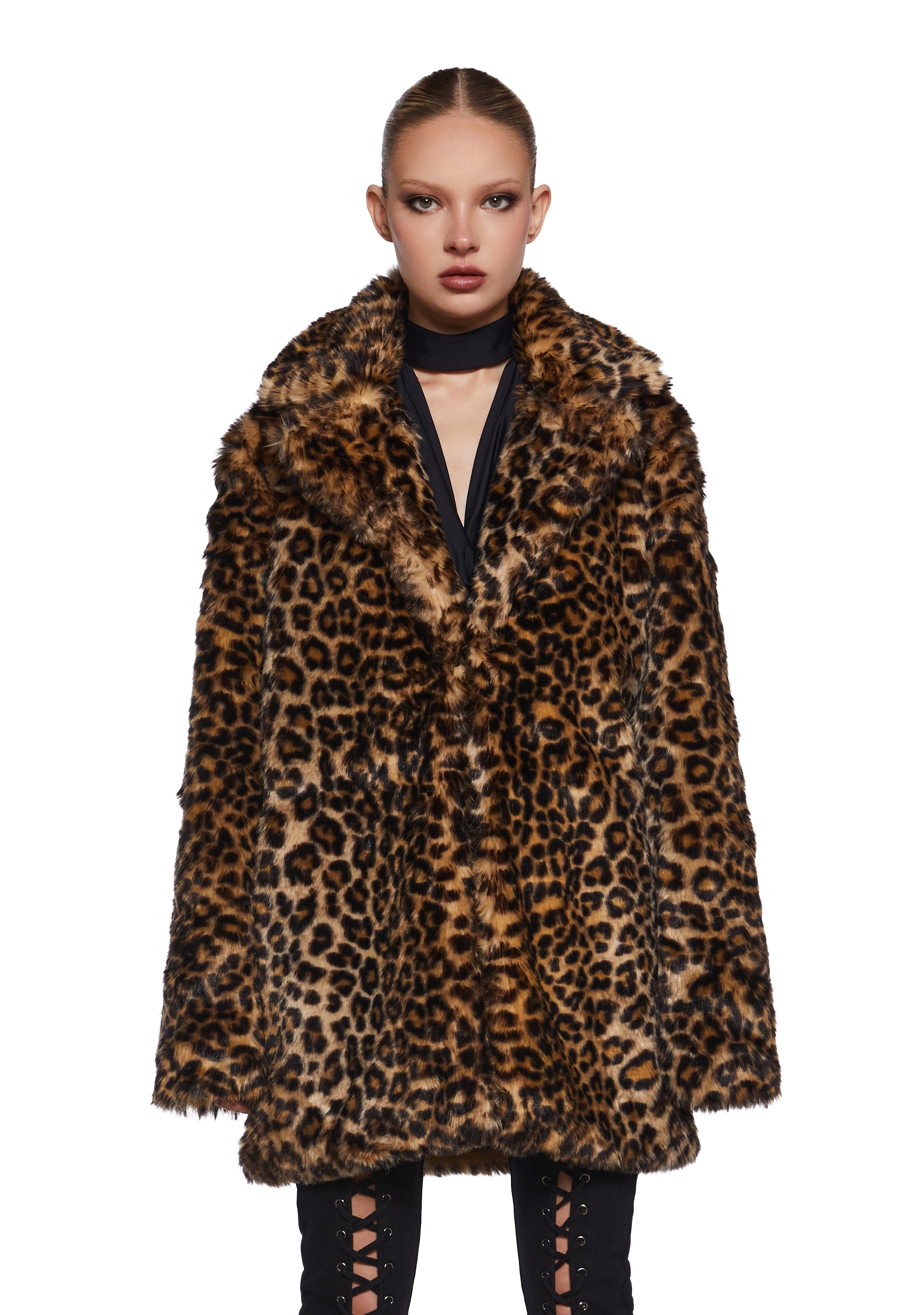 Current mood leopard coat hotsell