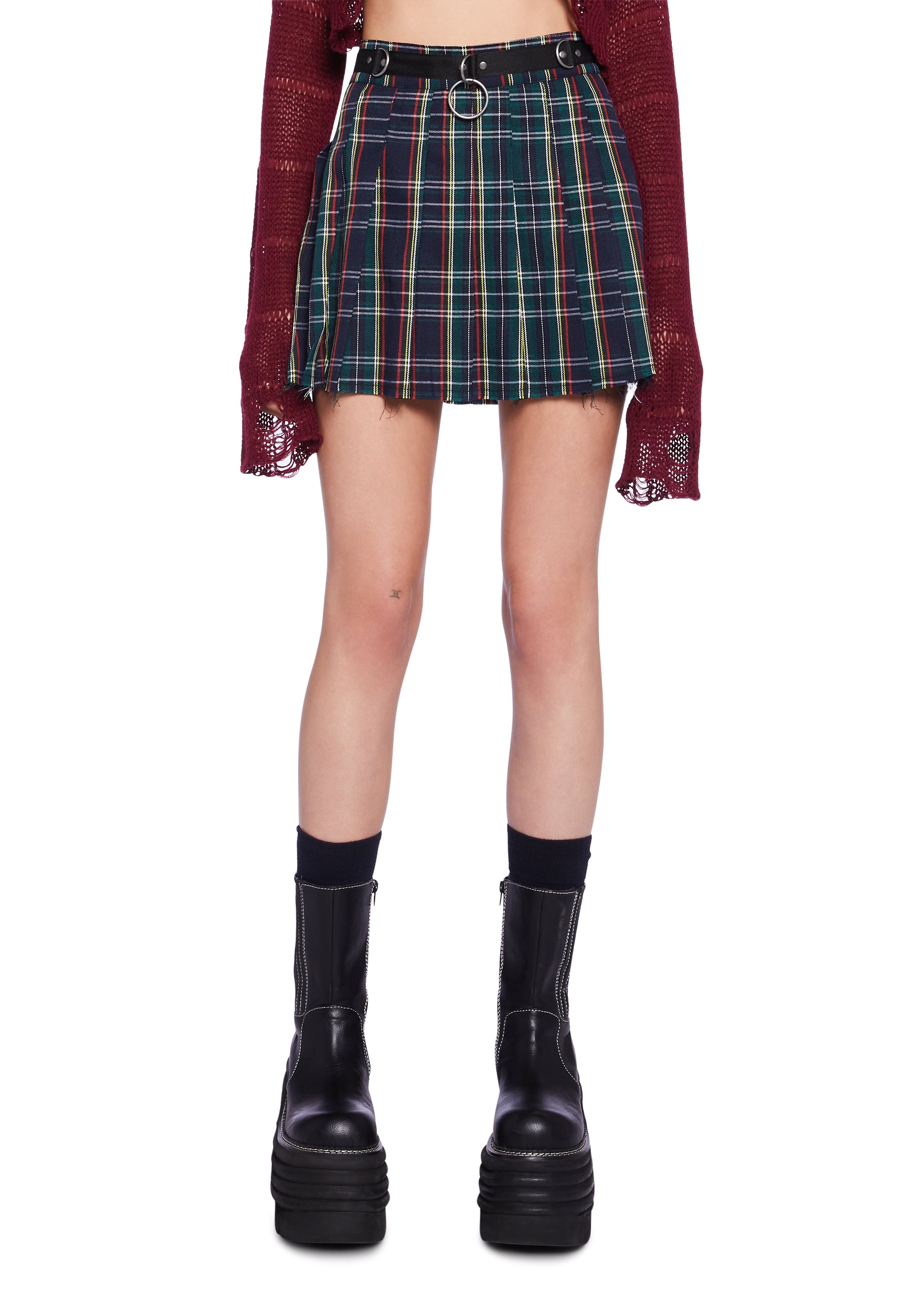 Christmas plaid skirt dolls kill cheap