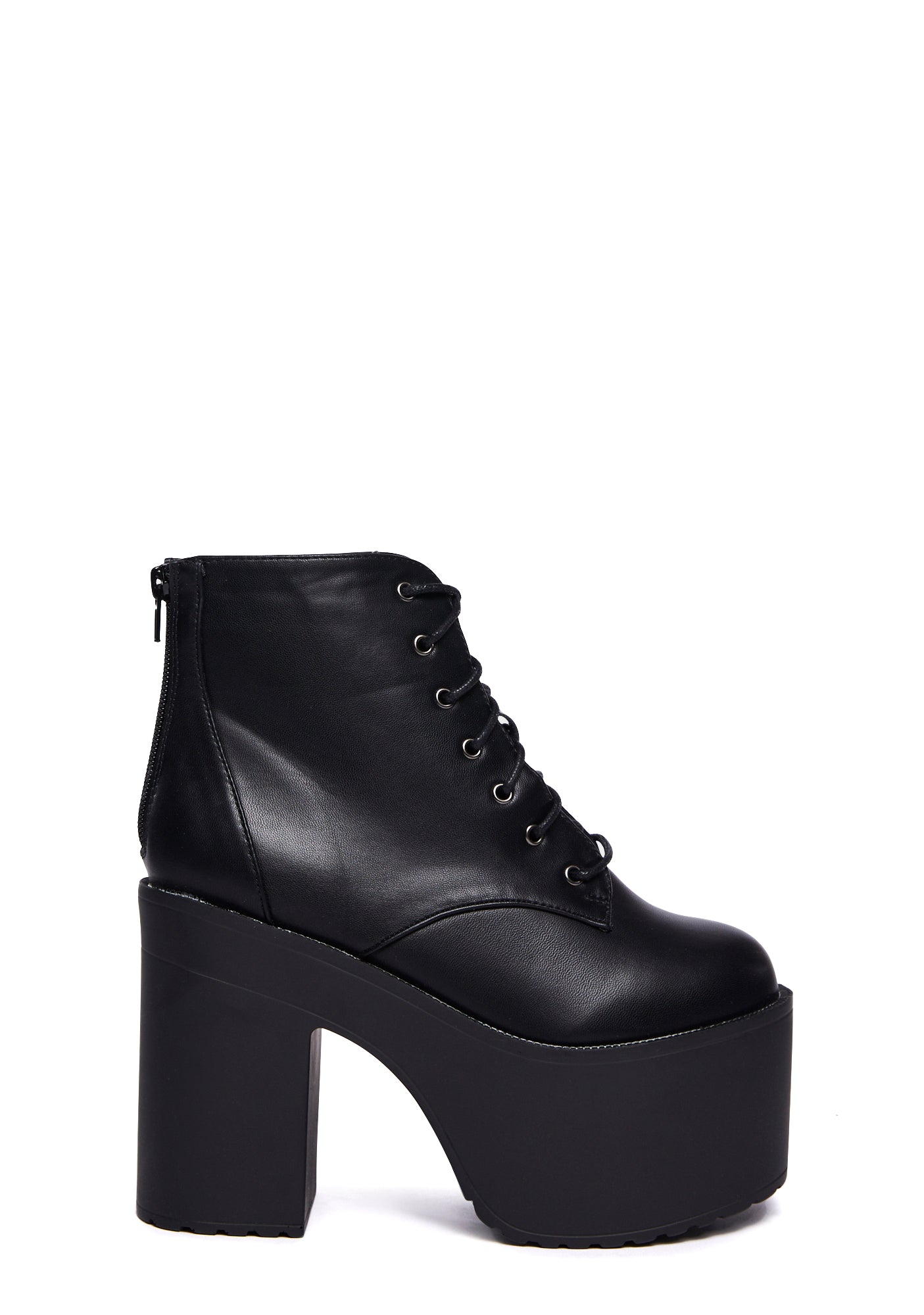 Vegan Lace Up Booties