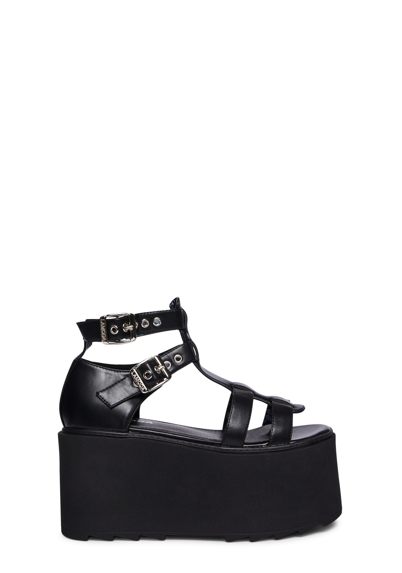 Lamoda Platform Sandals - Black – Dolls Kill