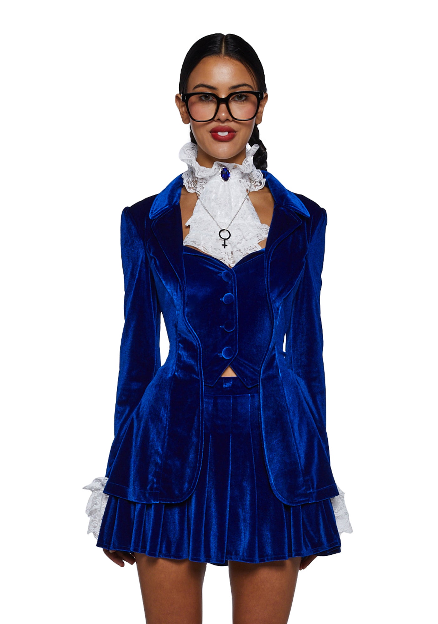 Austin Powers 60s Spy Who Shagged Me Fembot Sexy Womans Halloween Costume Set - Multi DARK BLUE / XX-LARGE Austin Powers 60s Spy Who Shagged Me Fembot Sexy Womans Halloween Costume Set - Multi DARK BLUE / XX-LARGE