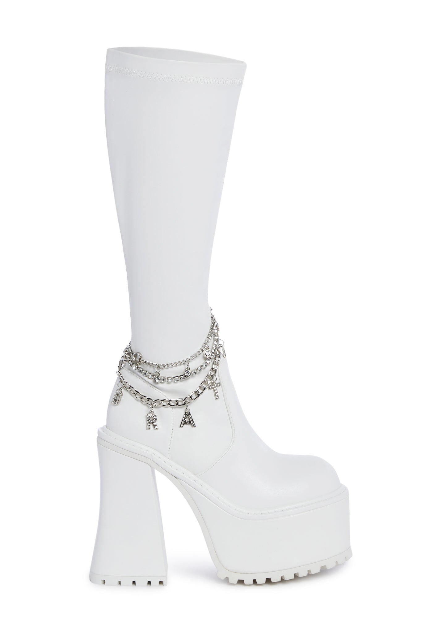 White platform best sale boots dolls kill