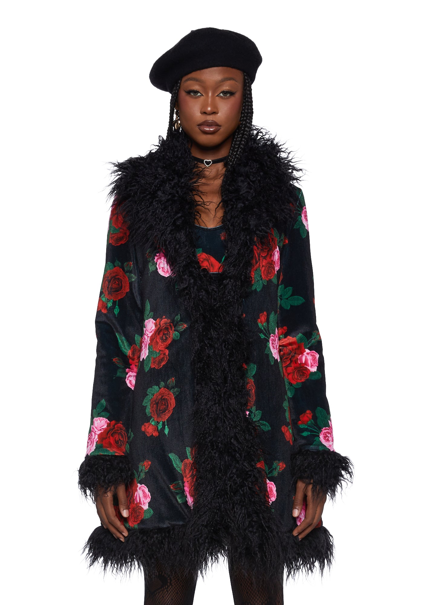 Fur duster coat clearance