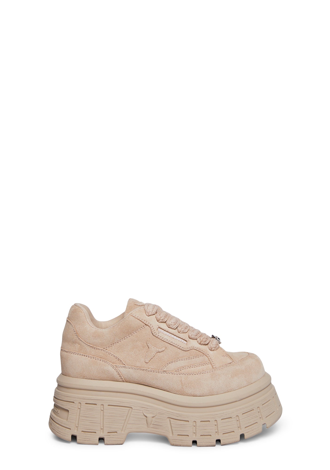 Windsor Smith Suede Chunky Platform Sneakers Sand Dolls Kill