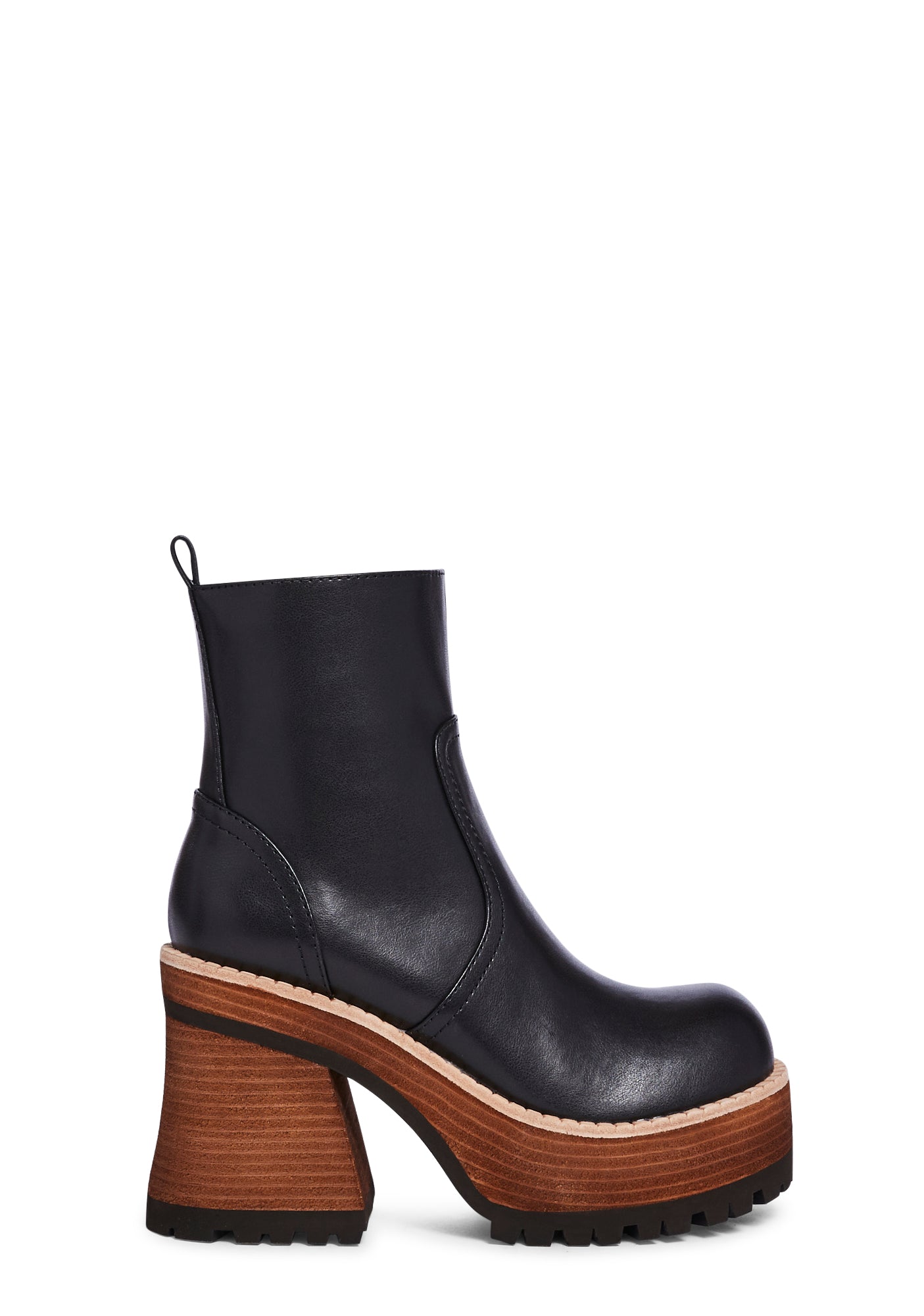 Delia's PU Knee High Platform Boots - Light Brown – Dolls Kill