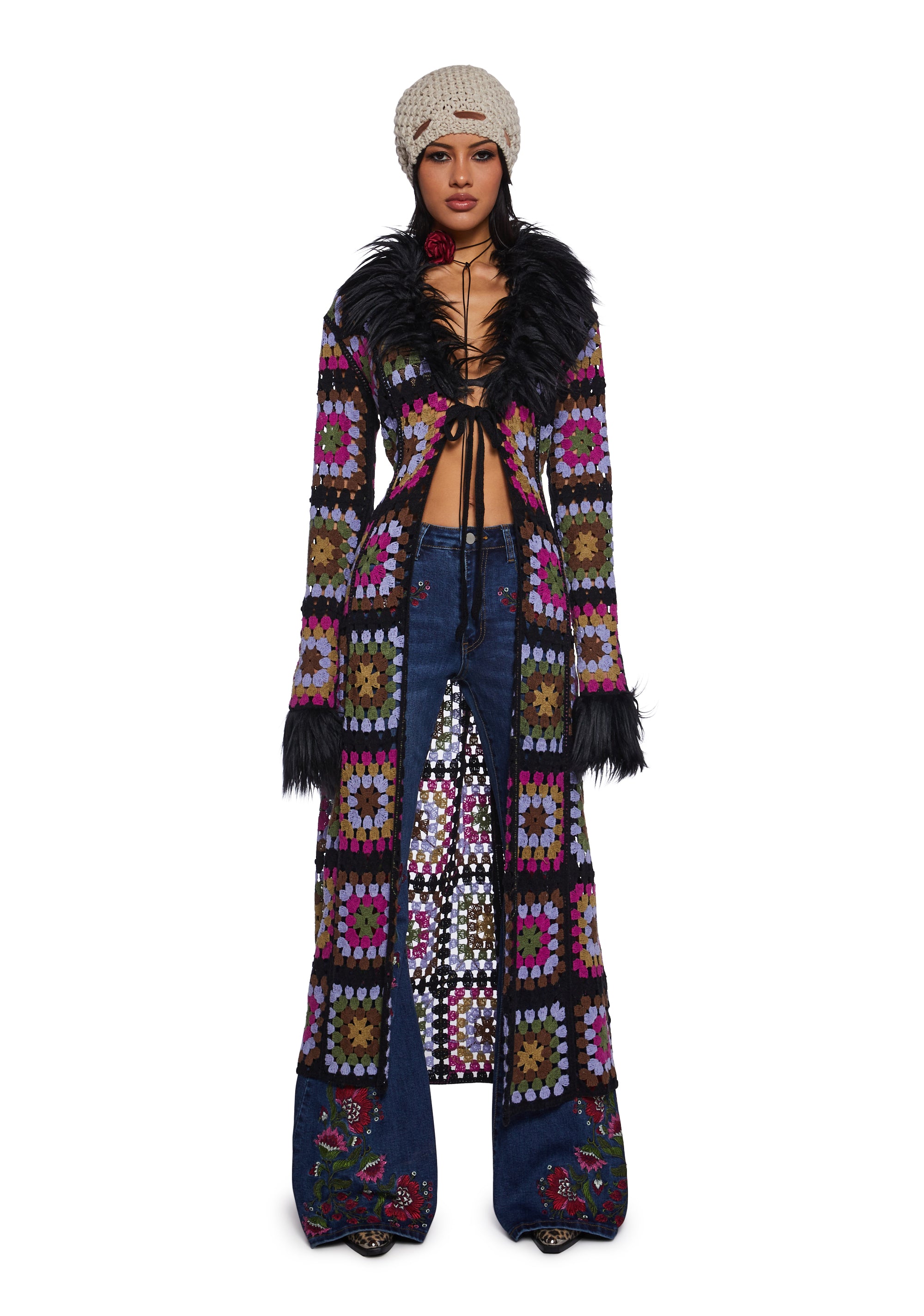 Dolls kill rainbow cardigan hot sale