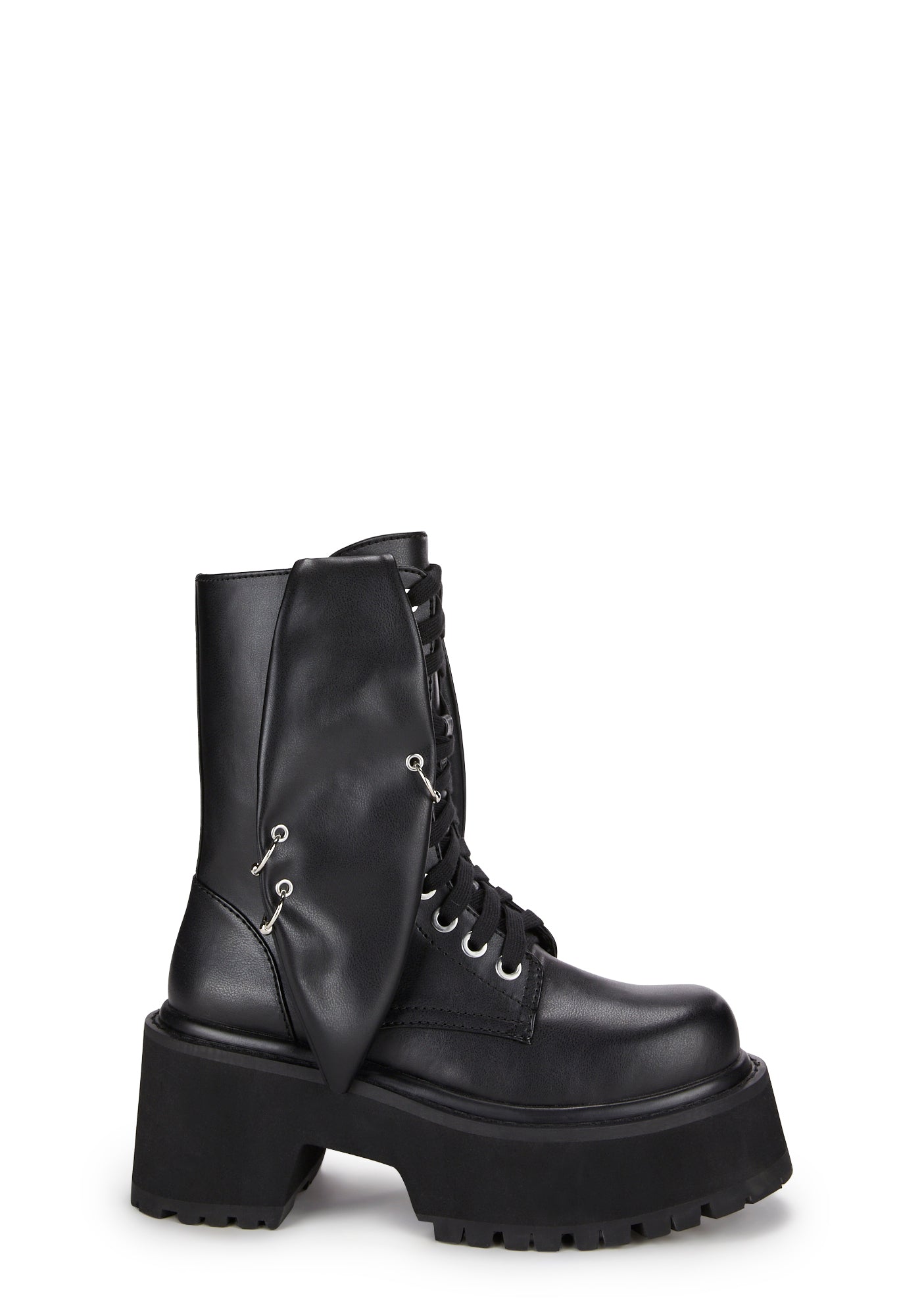 Current Mood Bunny Rabbit Ears Combat Boots Punk Black – Dolls Kill