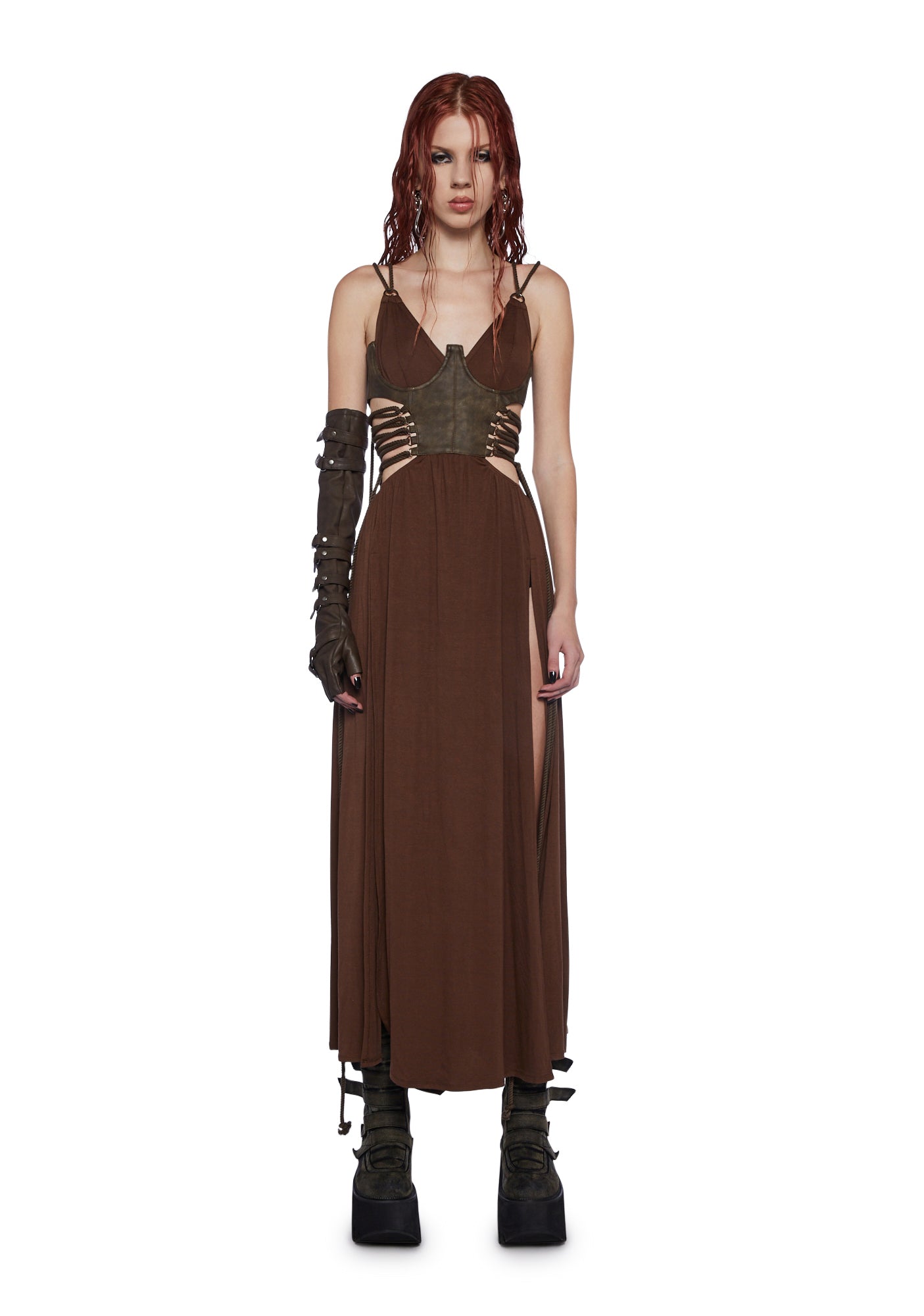 cupless corset dress Floral Steampunk Cupless Corset Dress, Ren Faire Gothic Halloween Costume,