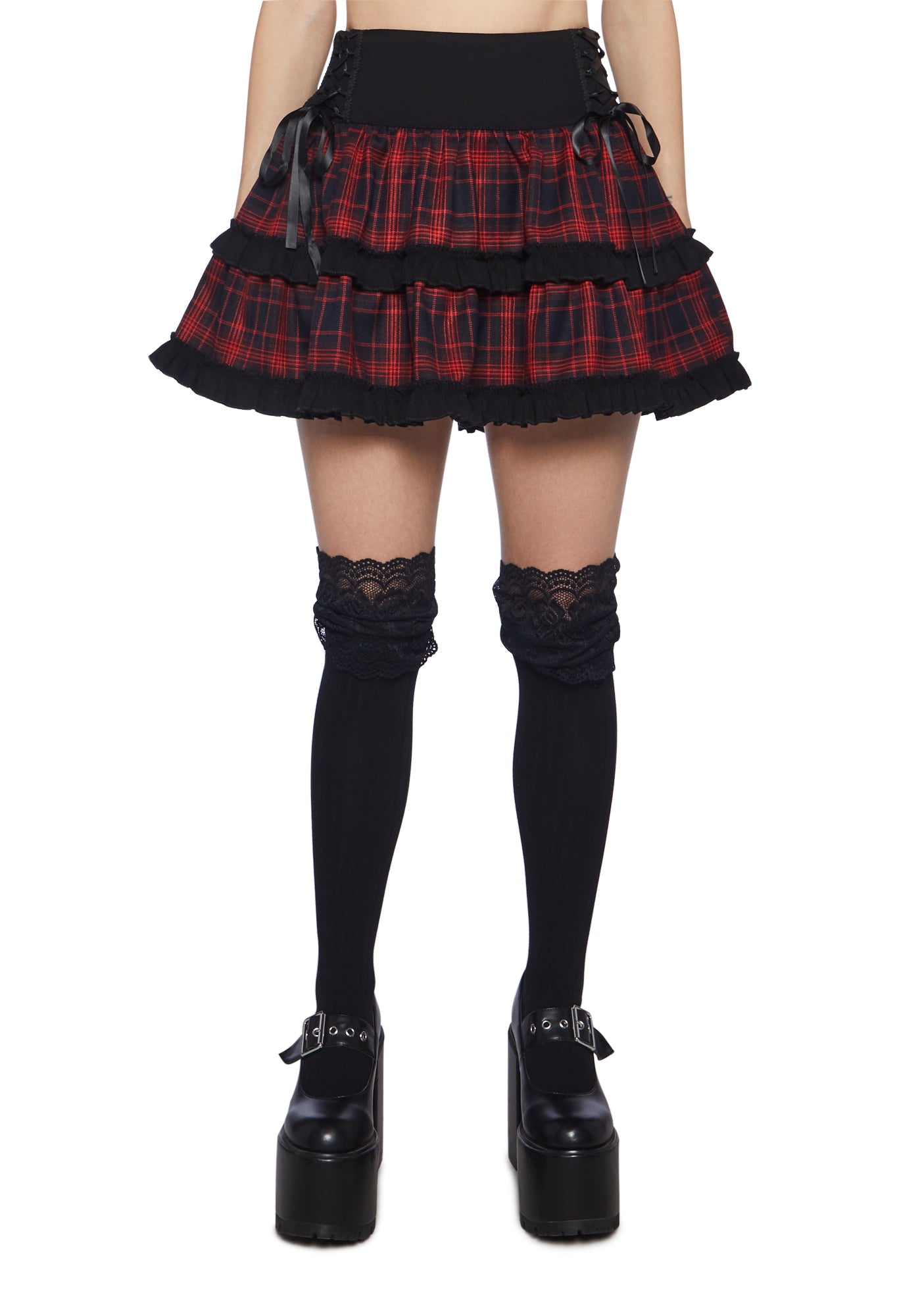 Christmas plaid skirt dolls kill shop