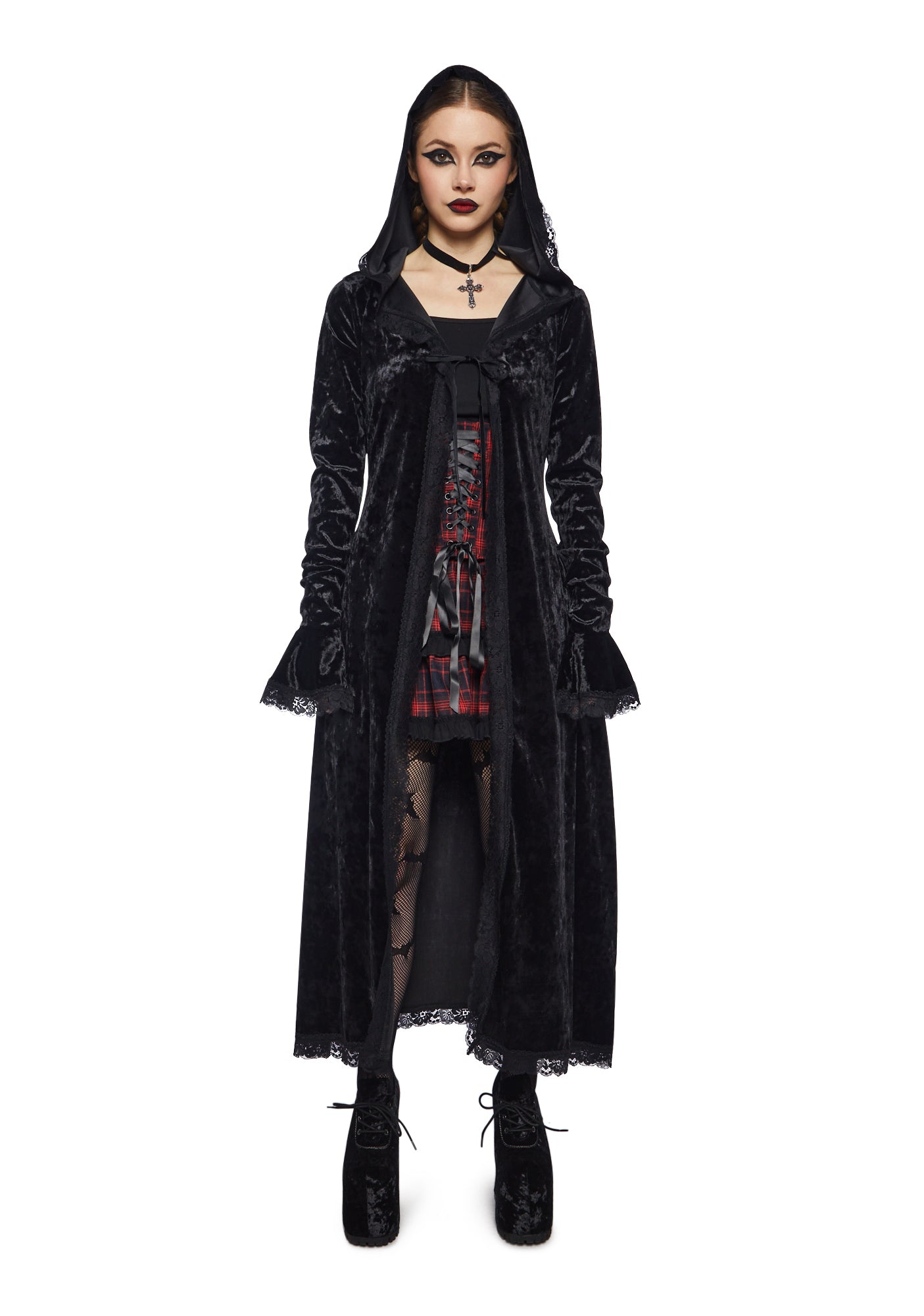 Long on sale velvet cardigan