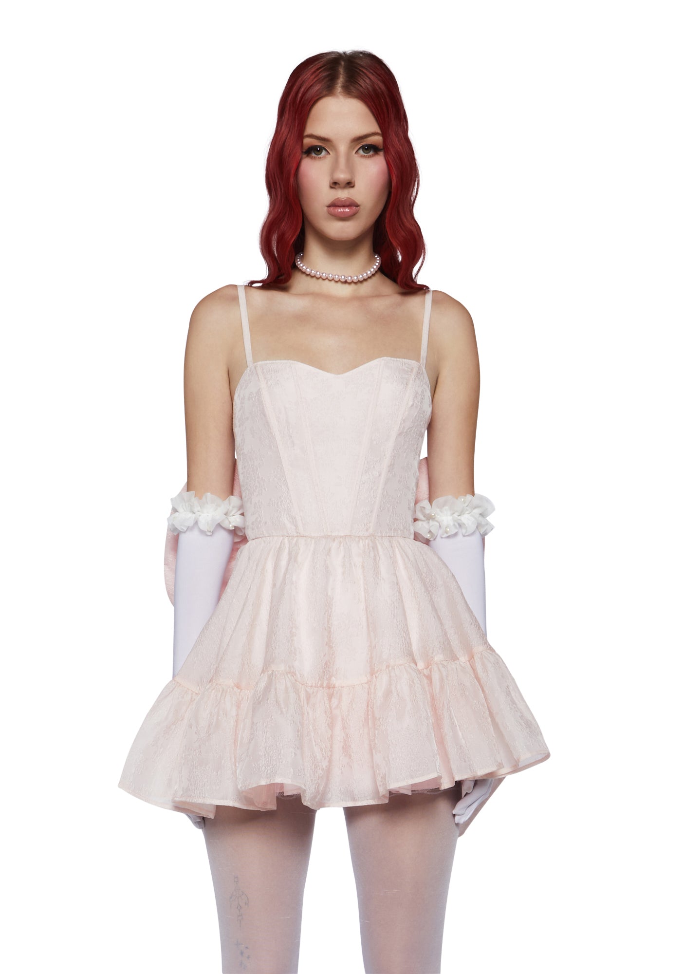 Sugar Thrillz Big Bow Sweetheart Mini Dress