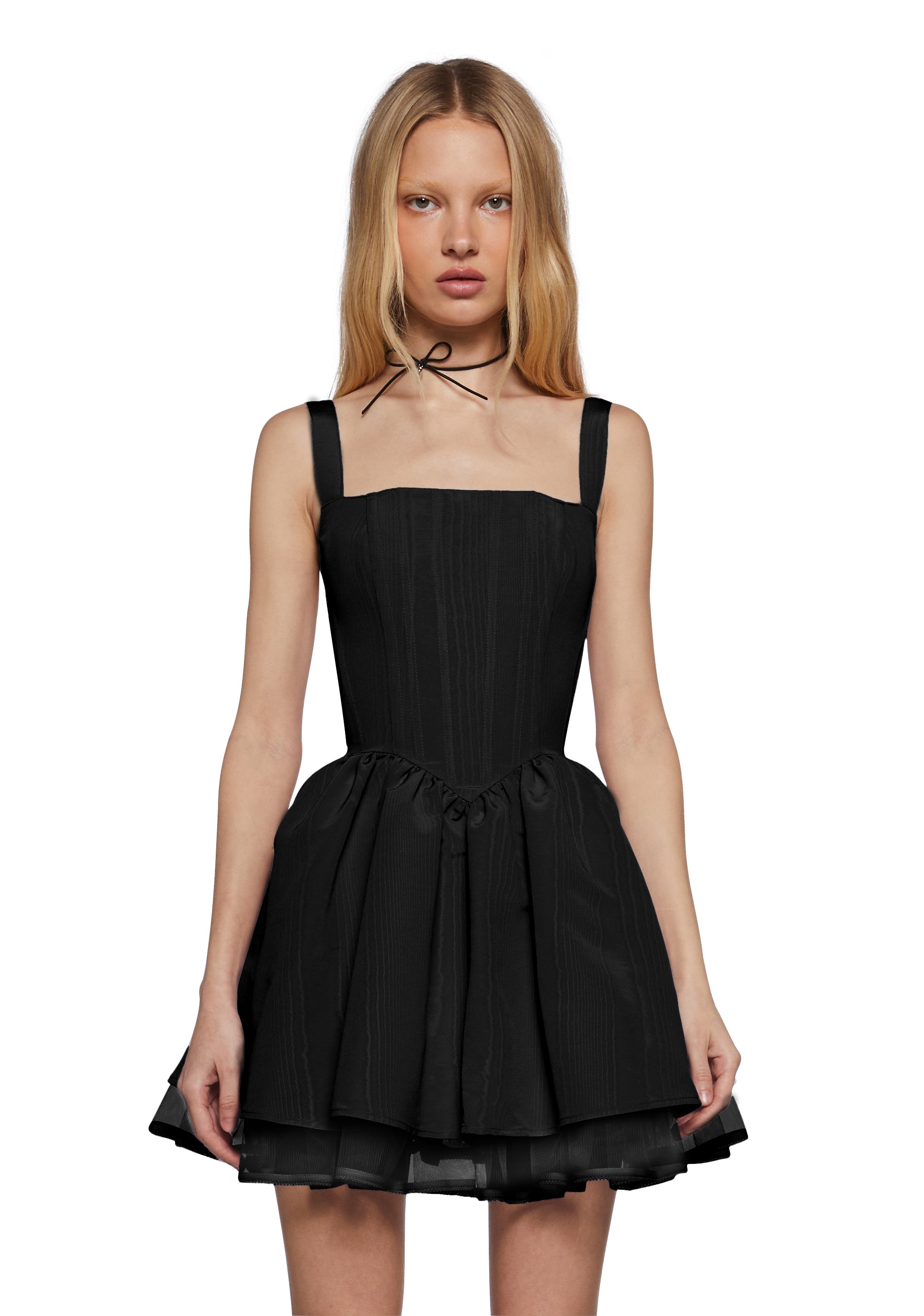 Sugar Thrillz Taffeta Corset Dress - Black Dolls Kill Sugar Thrillz Taffeta Corset Dress - Black Dolls Kill
